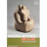 BARBARA HEPWORTH - ART & LIFE EXHIBITION POSTER