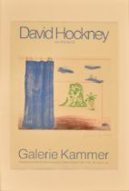 DAVID HOCKNEY - SIGNED GALERIE KAMMER EXHIBITION POSTER