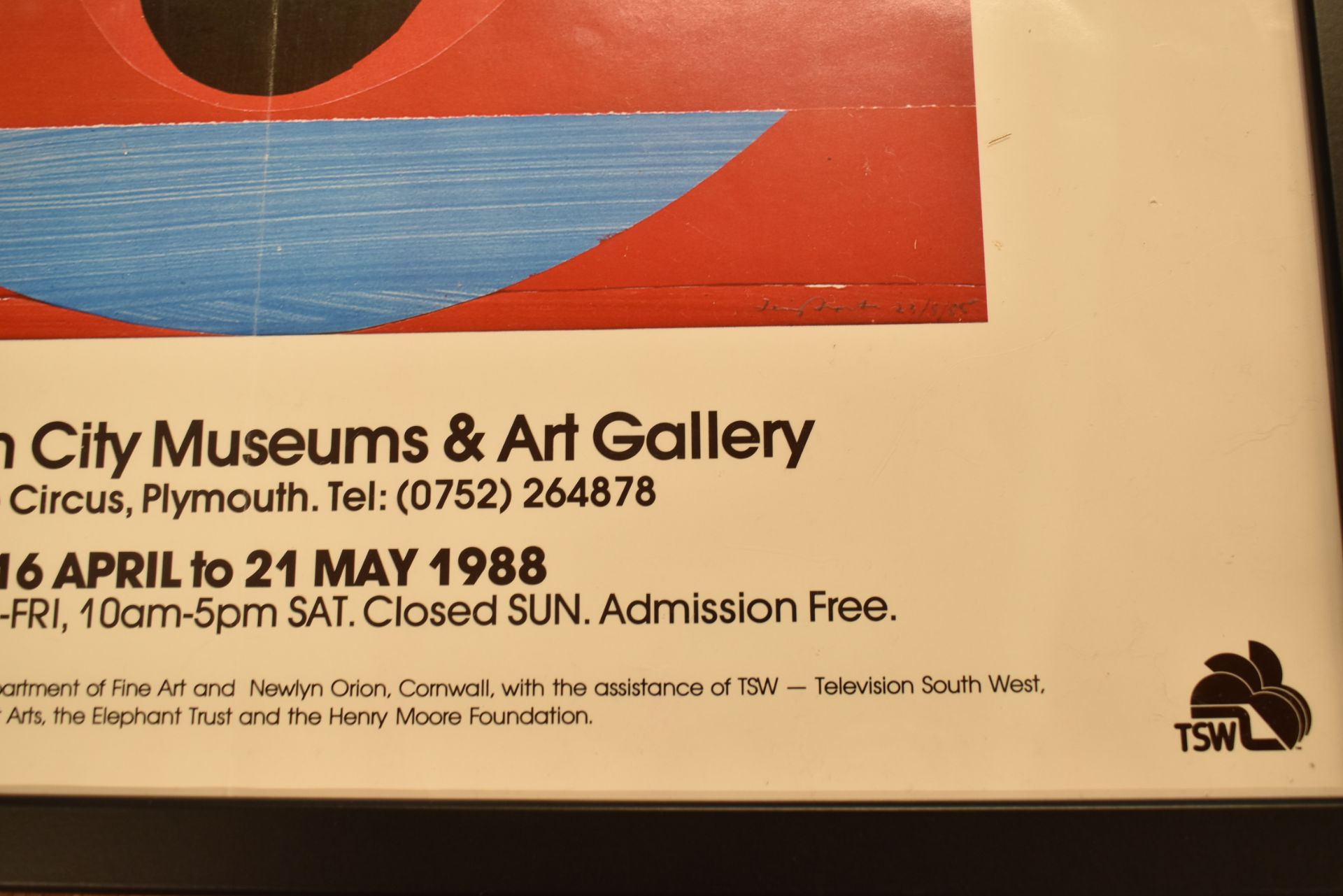 TERRY FROST RA - ' PAINTING IN THE 1980S ' EXHIBITION POSTER - Image 4 of 5