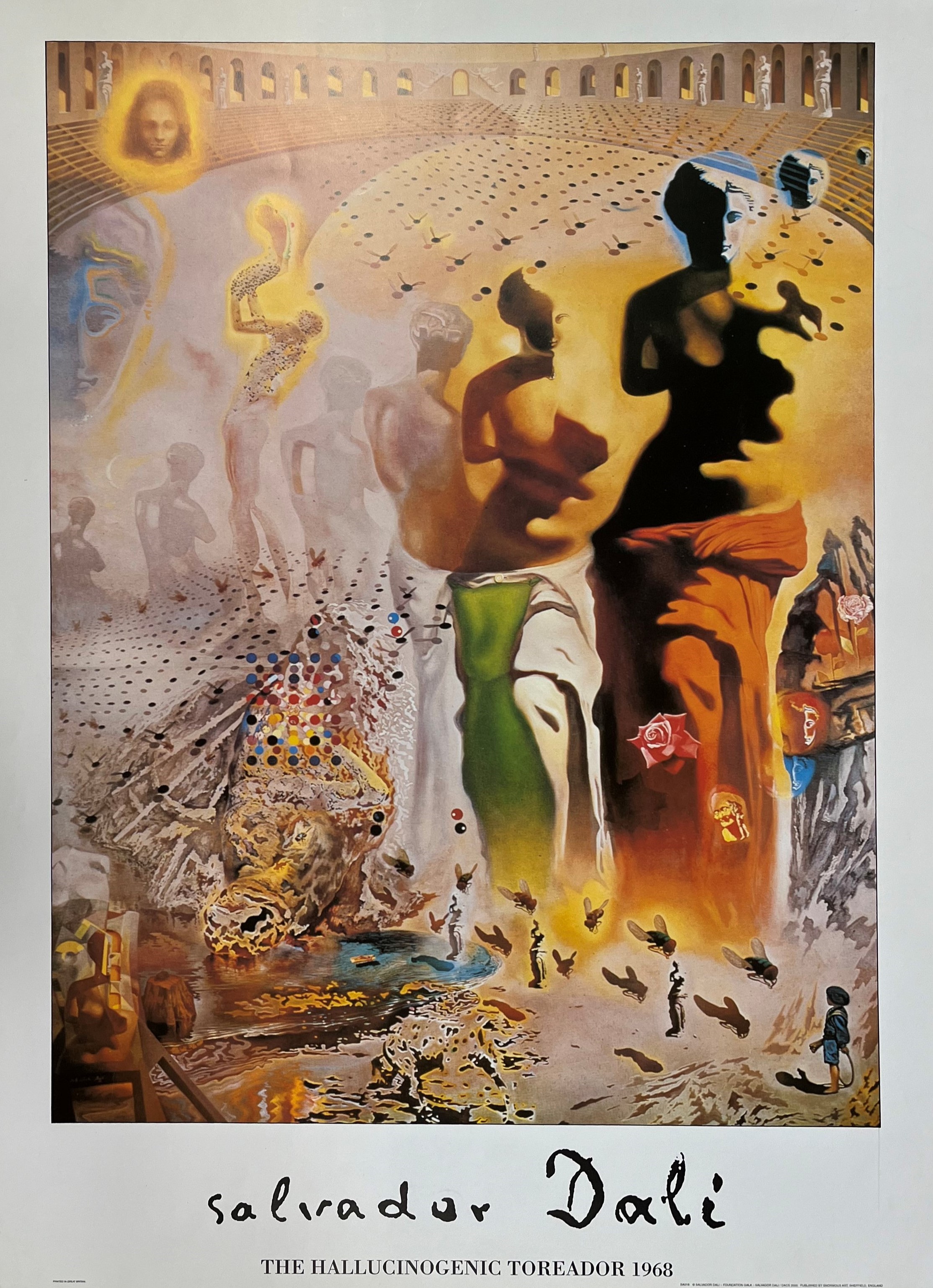 SIX VINTAGE SALVADOR DALI GALLERY POSTERS - Image 15 of 20