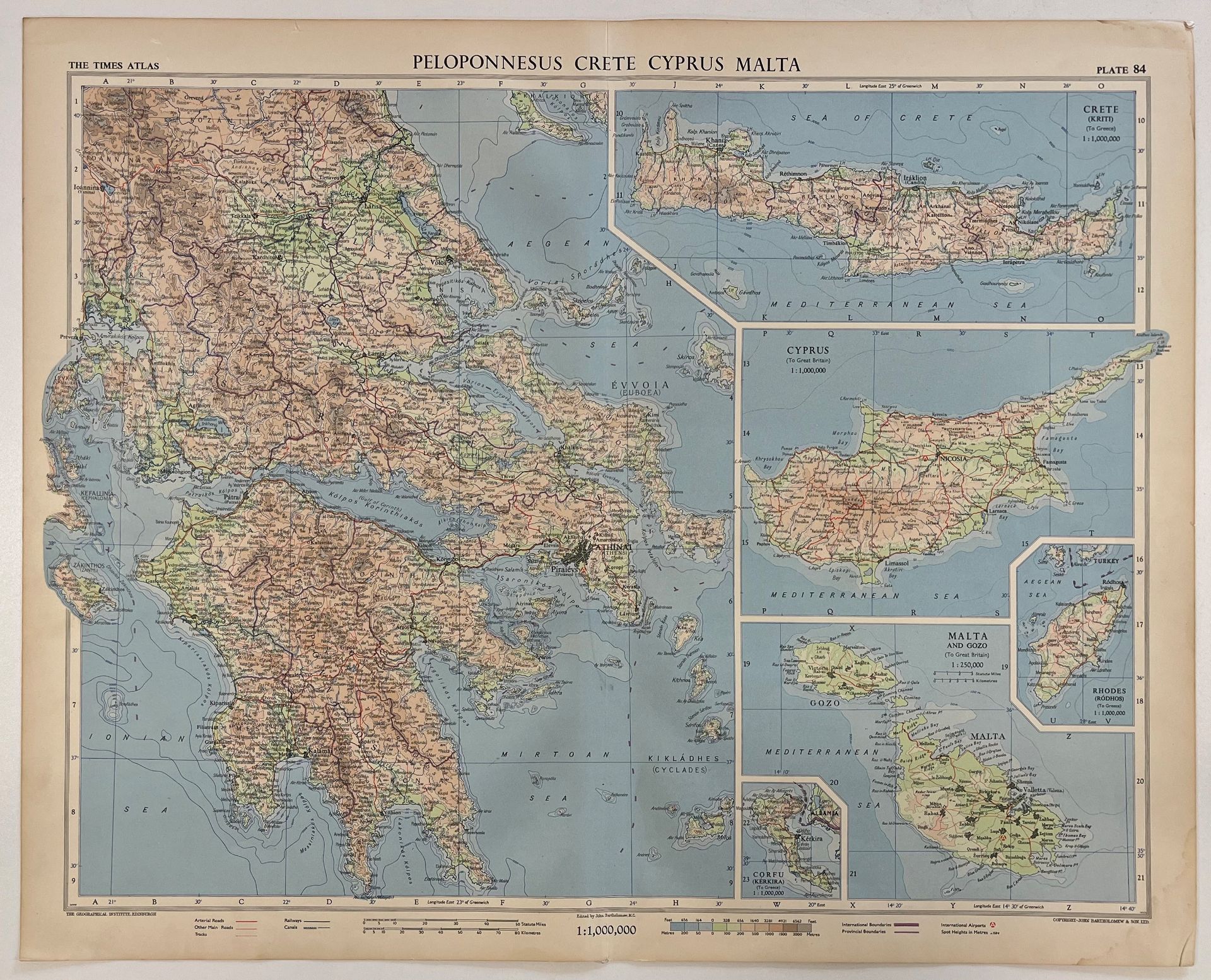 SEVEN CONIC PROJECTION MAPS T/W BRITISH EMPIRE MAPS - Bild 10 aus 27