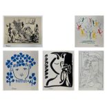 FIVE LITHOGRAPHS ON PAPER AFTER PABLO PICASSO