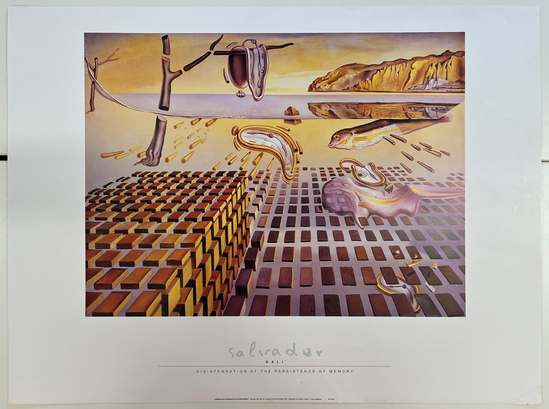 FIVE VINTAGE SALVADOR DALI GALLERY POSTERS - Image 5 of 17