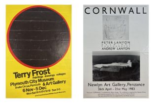 TERRY FROST & PETER LANYON - TWO VINTAGE EXHIBITION POSTERS