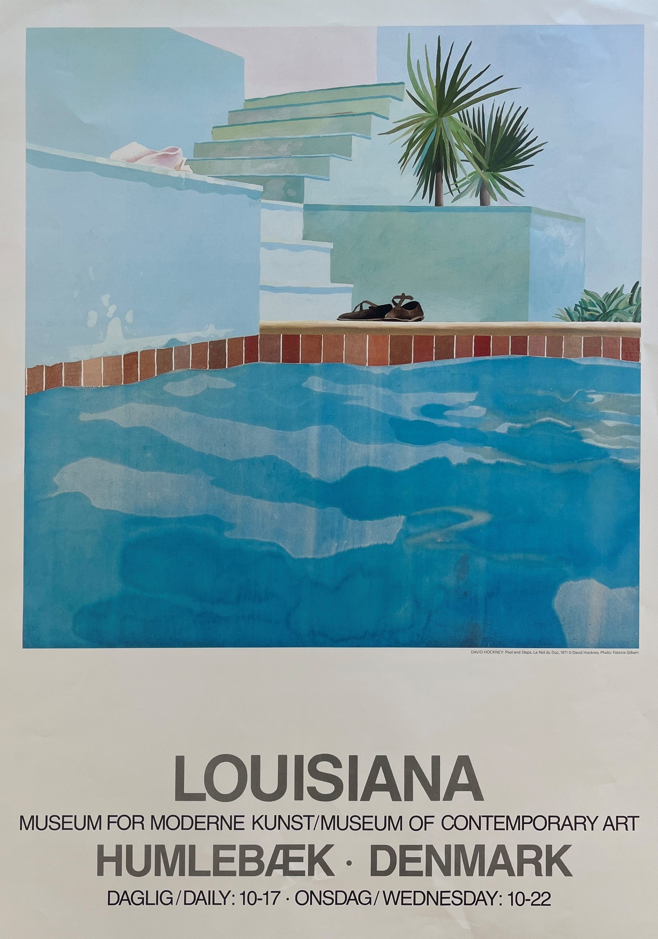 DAVID HOCKNEY - LOUISIANA MUSEUM OFFSET LITHOGRAPH POSTER