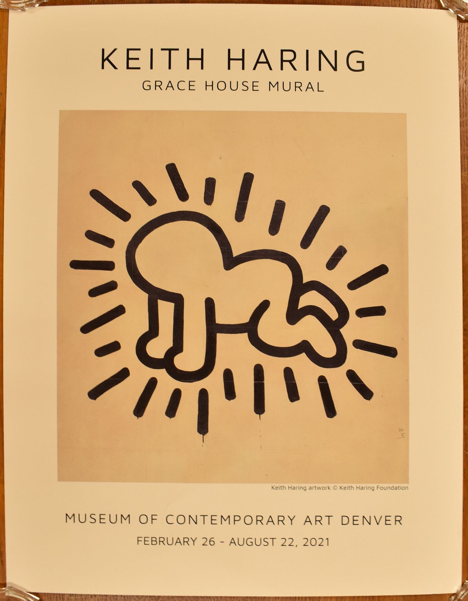 KEITH HARING - GRACE HOUSE MURAL, 2021 EXHIBITION POSTER - Image 2 of 4