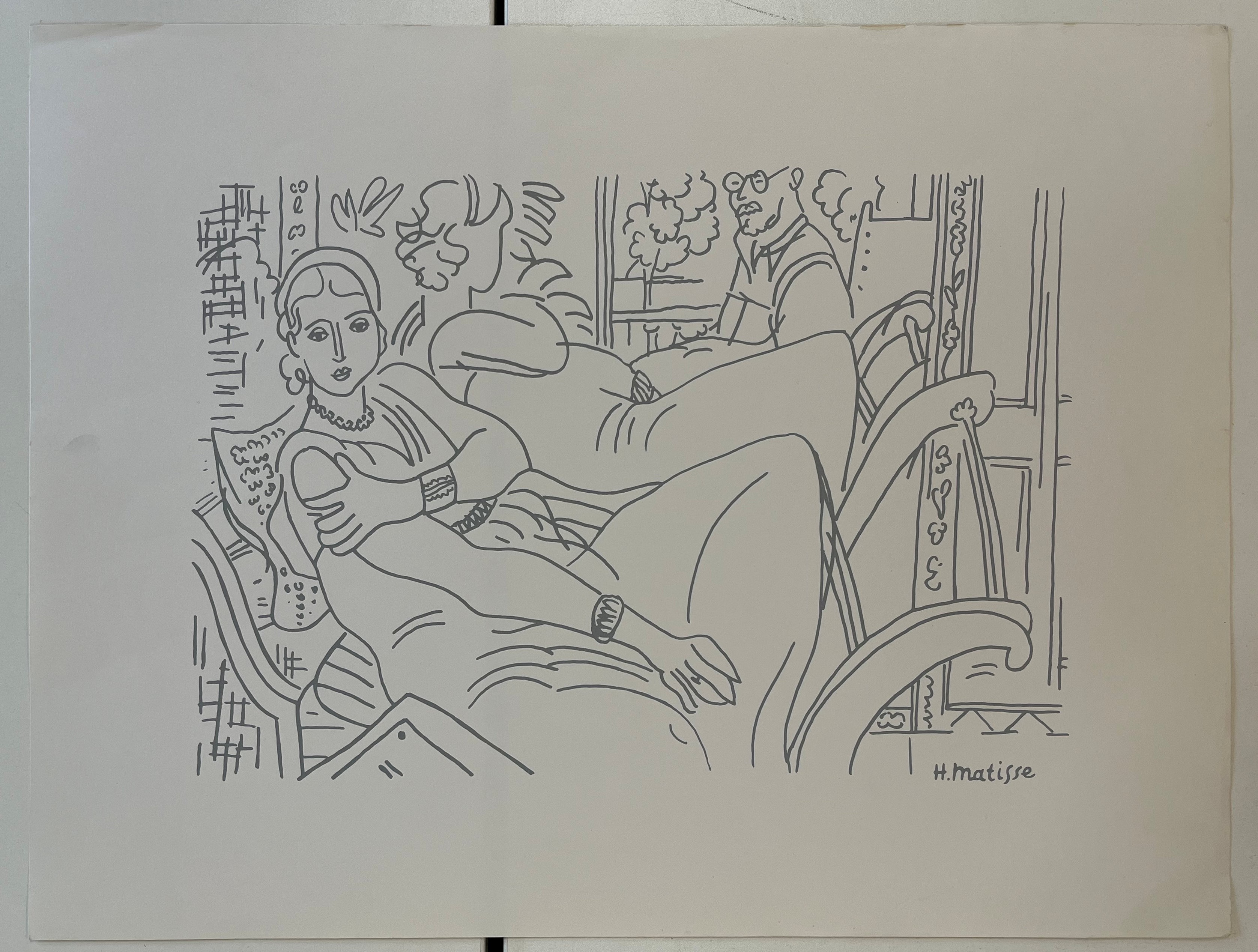 SEVEN VINTAGE LITHOGRAPHS ON PAPER AFTER HENRI MATISSE - Image 2 of 24