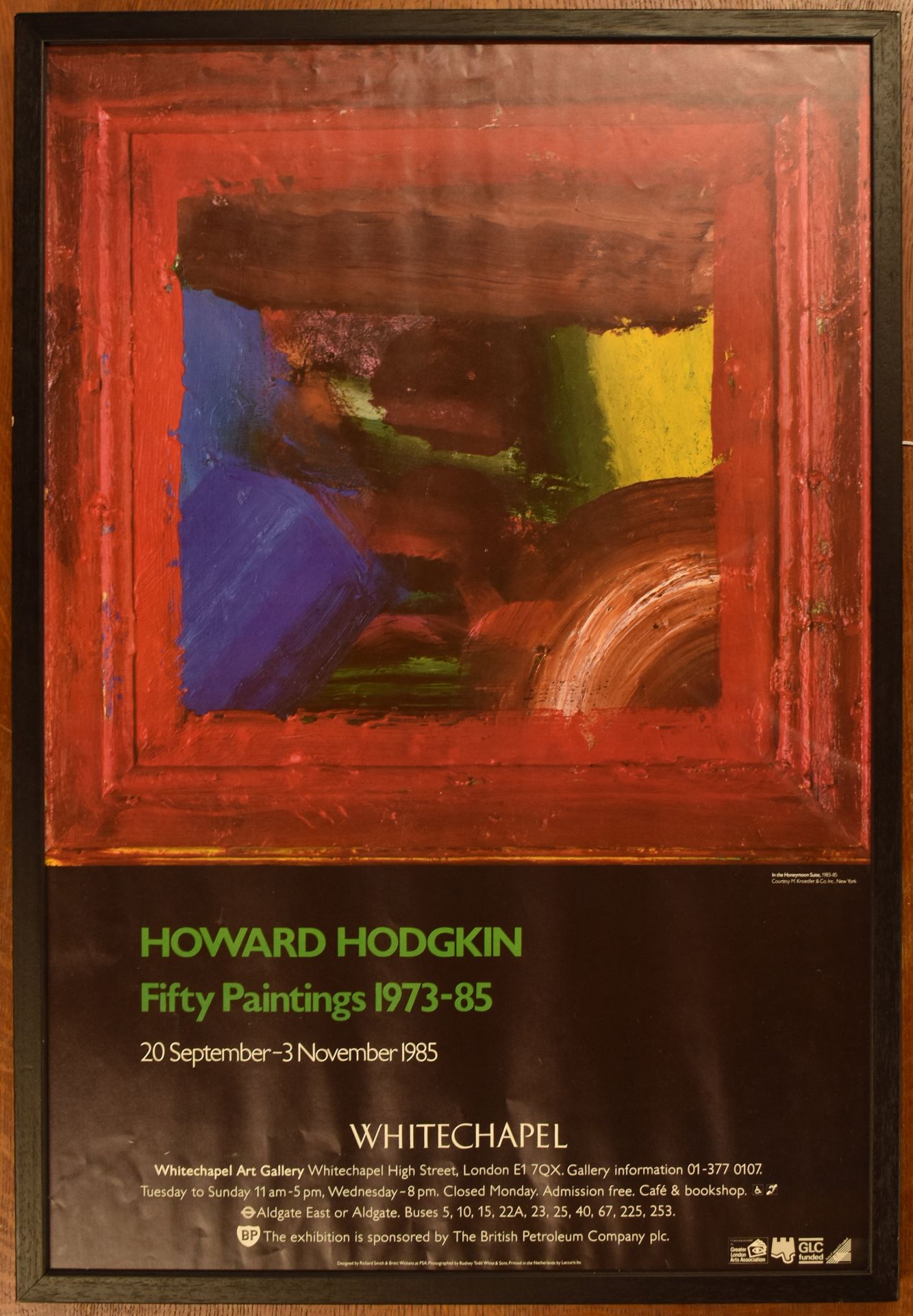 HOWARD HODGKIN - 1985 WHITECHAPEL GALLERY EXHIBITION POSTER - Image 2 of 4