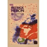 PATRICK HERON - VINTAGE BARBICAN ART GALLERY EXHIBITION POSTER