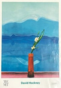 DAVID HOCKNEY - MOUNT FUJI & FLOWERS OFFSET LITHOGRAPH