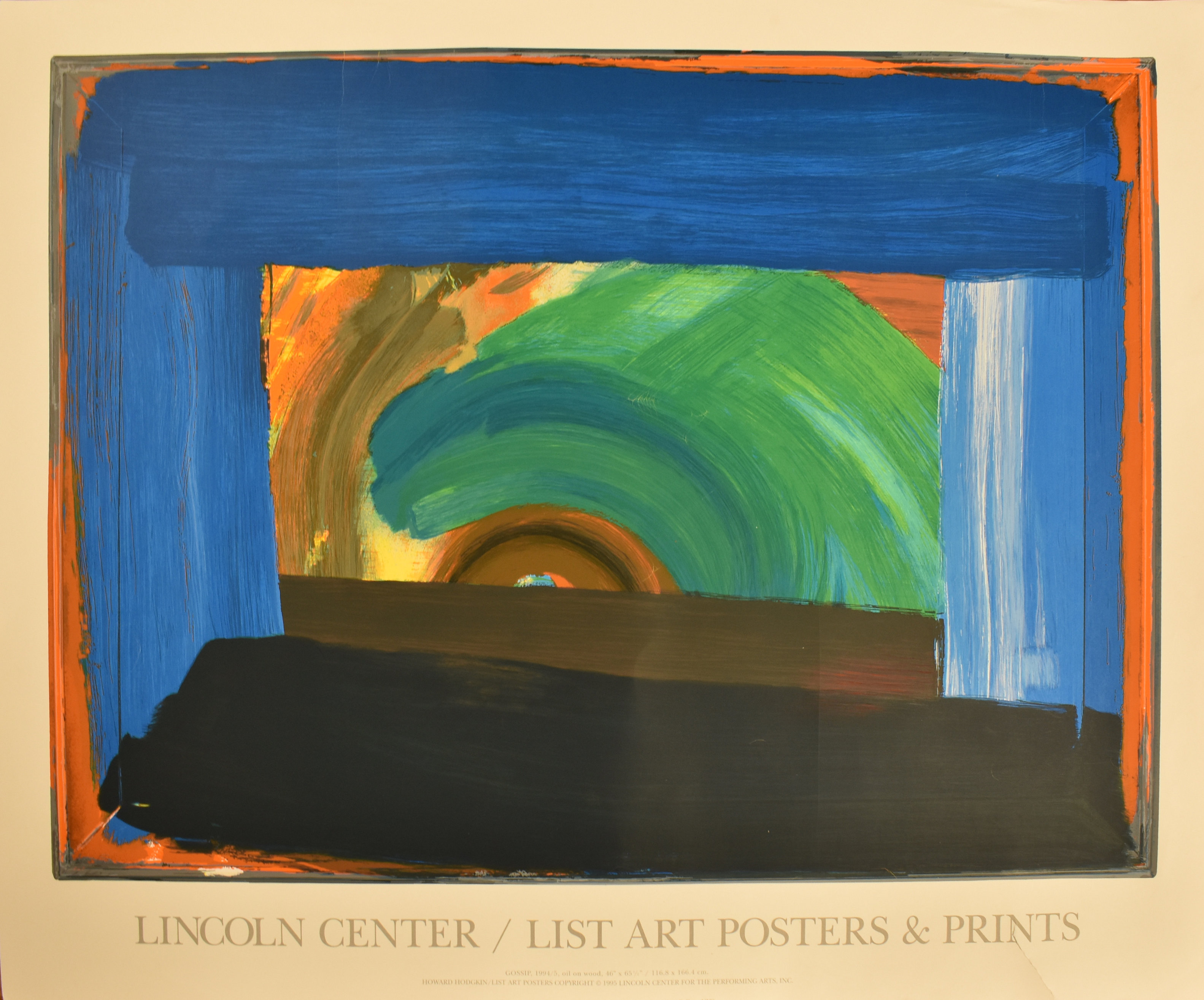 HOWARD HODGKIN -1995 SERIGRAPH POSTER