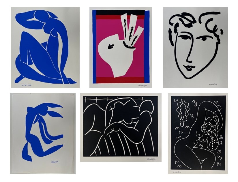 SIX VINTAGE LITHOGRAPHS ON PAPER AFTER HENRI MATISSE - Image 2 of 19