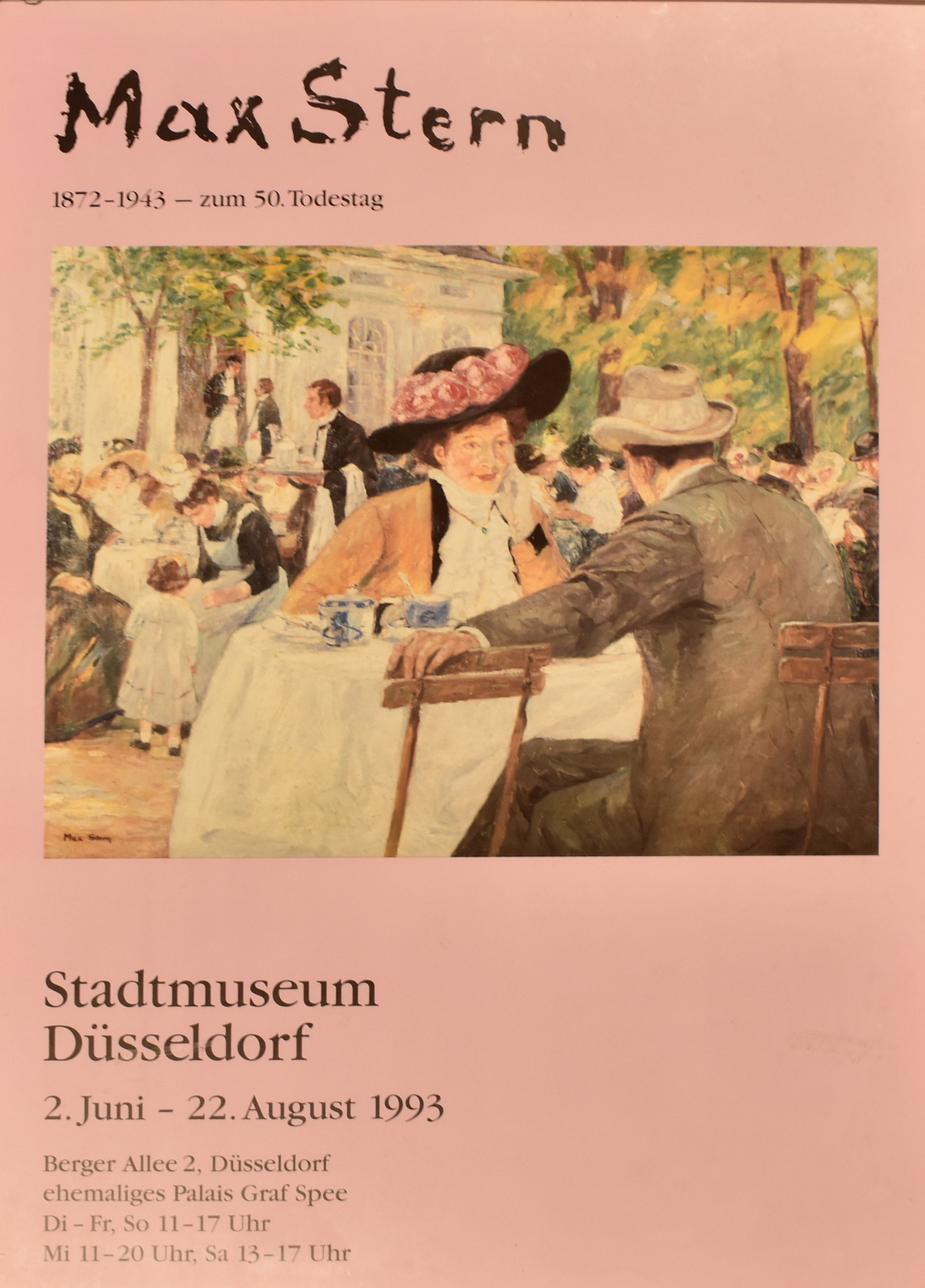 MAX STERN - 1993 STADTMUSEUM DUSSELDORF EXHIBITION POSTER - Image 2 of 4