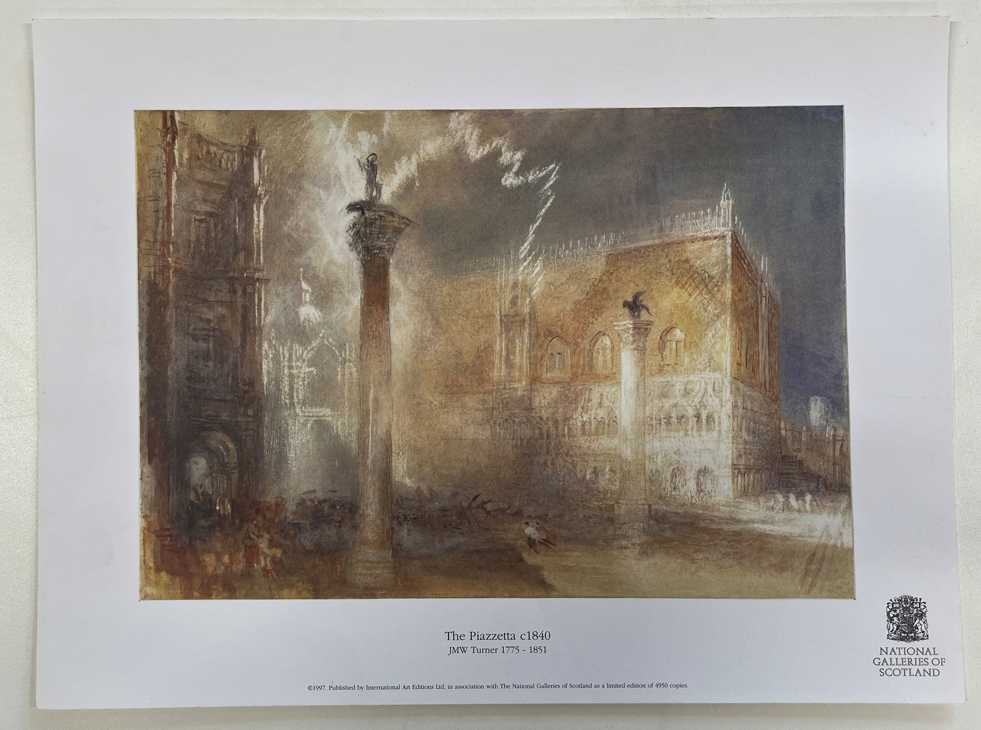 SIX VINTAGE 20TH CENTURY GALLERY POSTERS AFTER JMW TURNER - Image 8 of 19