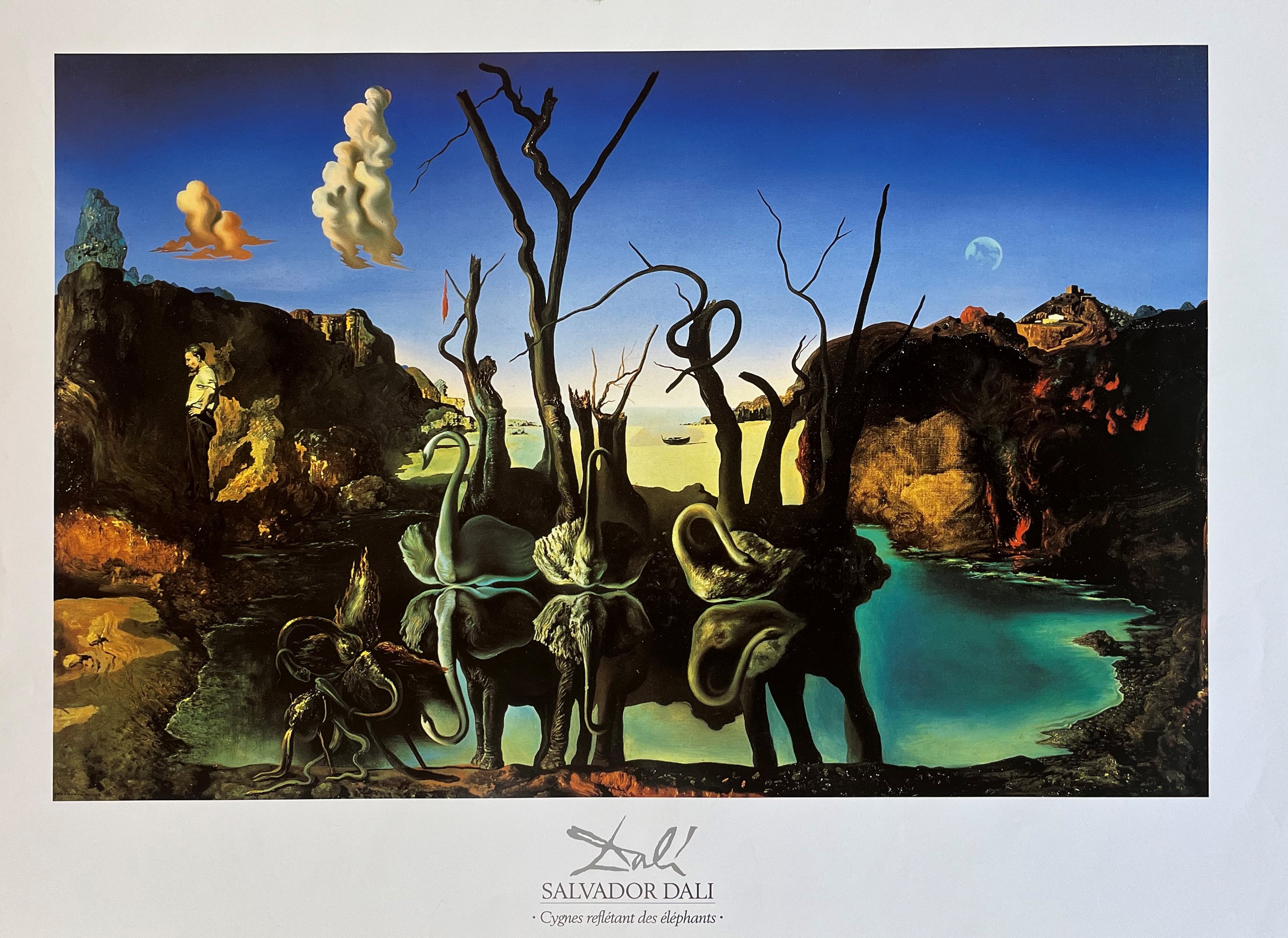 FIVE VINTAGE SALVADOR DALI GALLERY POSTERS - Image 9 of 17