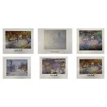 SIX VINTAGE GALLERY POSTER AFTER CLAUDE MONET