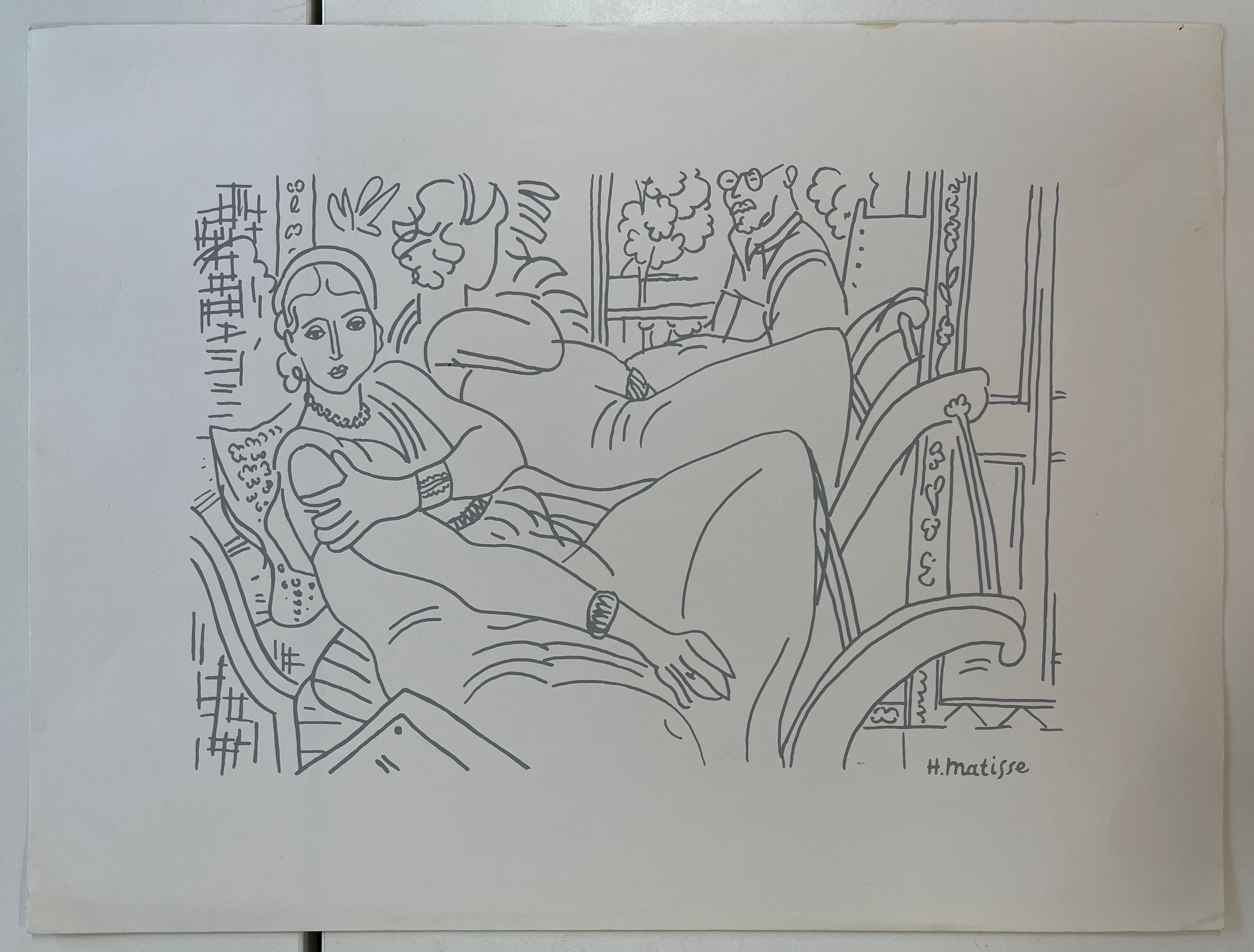 SIX VINTAGE LITHOGRAPHS ON PAPER AFTER HENRI MATISSE - Image 13 of 19