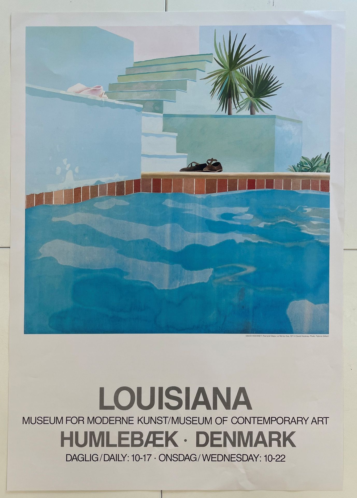 DAVID HOCKNEY - LOUISIANA MUSEUM OFFSET LITHOGRAPH POSTER - Image 2 of 5