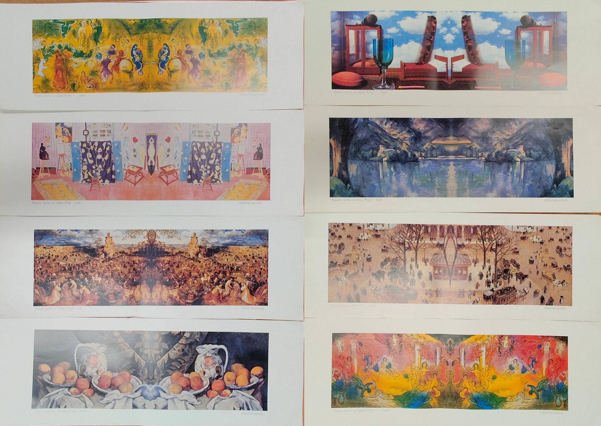 EIGHT ARTIST'S PROOF LITHOGRAPHS BY MONTELEONE