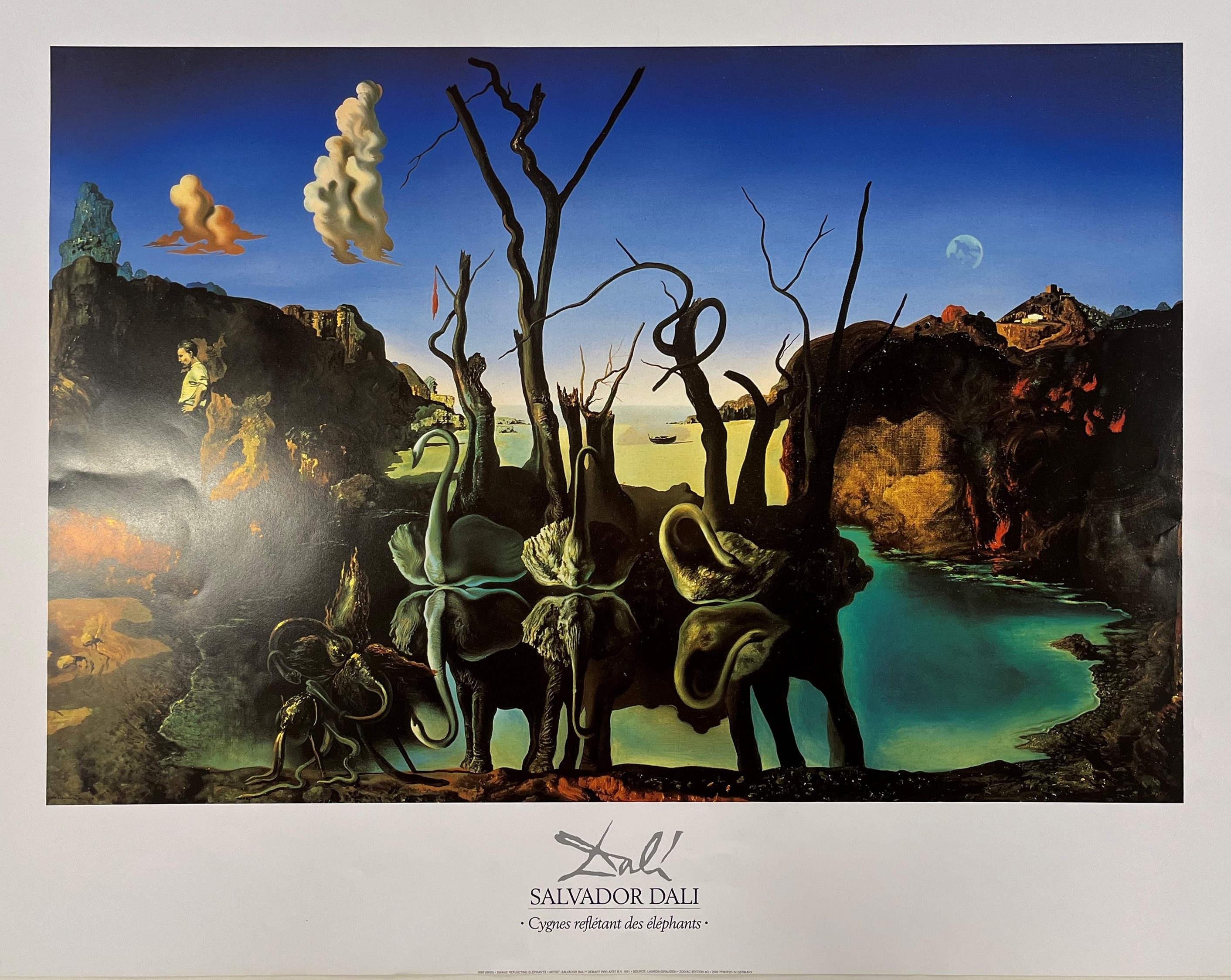 SIX VINTAGE SALVADOR DALI GALLERY POSTERS - Image 6 of 20