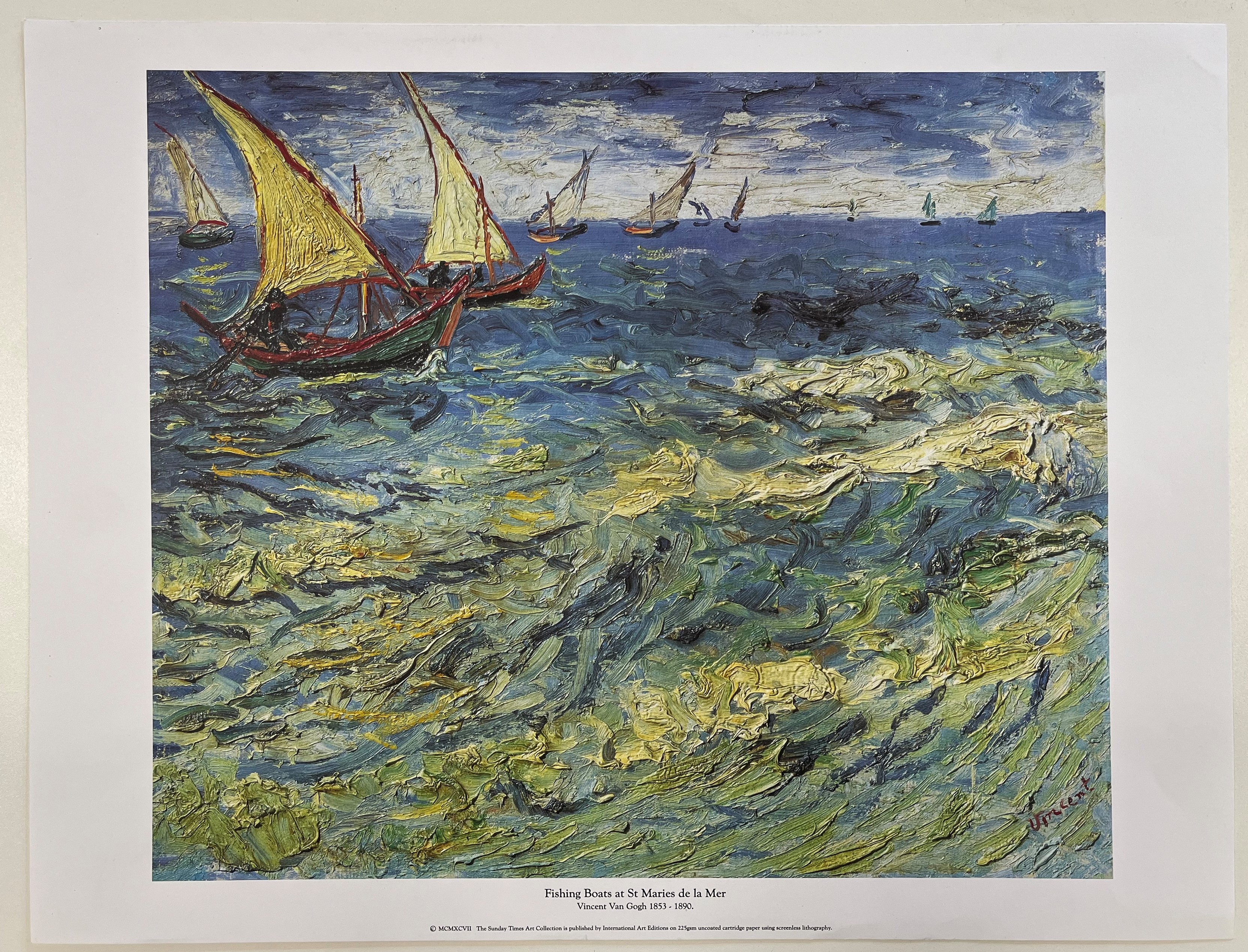 SIX VINTAGE 20TH CENTURY GALLERY POSTERS AFTER VINCENT VAN GOGH - Image 2 of 19