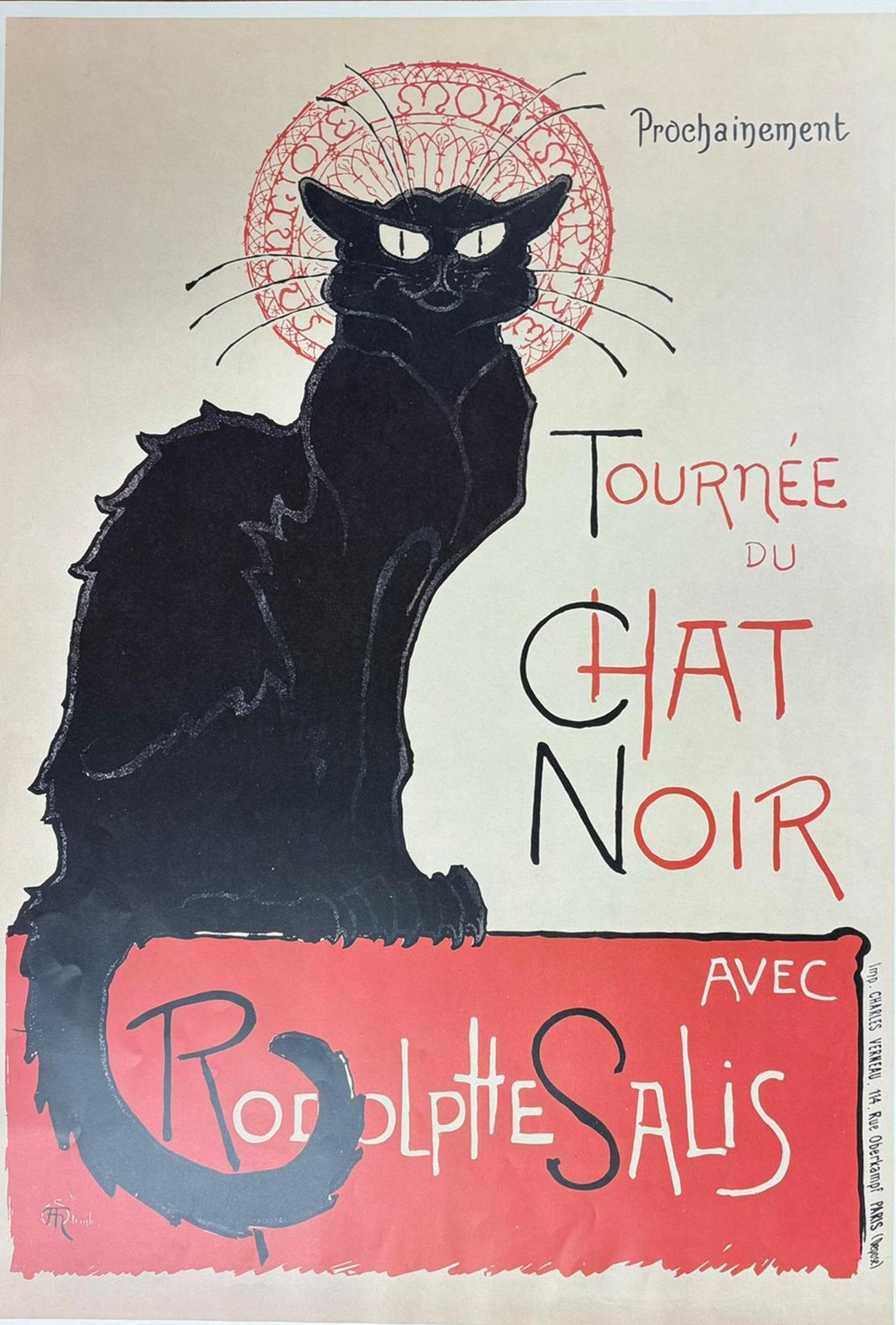 RODOLPHE SALIS - LE CHAT NOIR - SCREENPRINT POSTERS (2) - Bild 9 aus 11