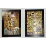 GUSTAV KLIMT - FULFILLMENT AND THE KISS POSTERS