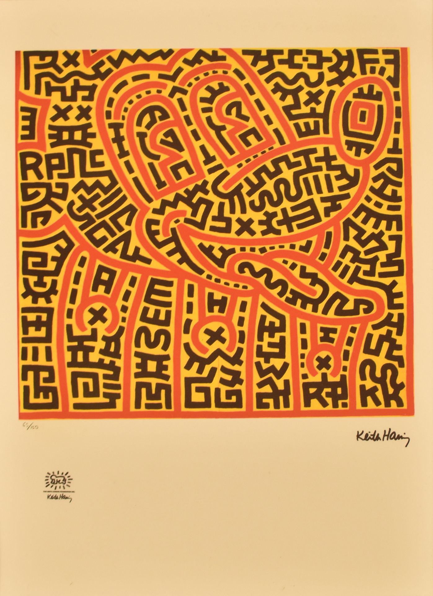 KEITH HARING - UNTITLED 1983 - LITHOGRAPH PRINT