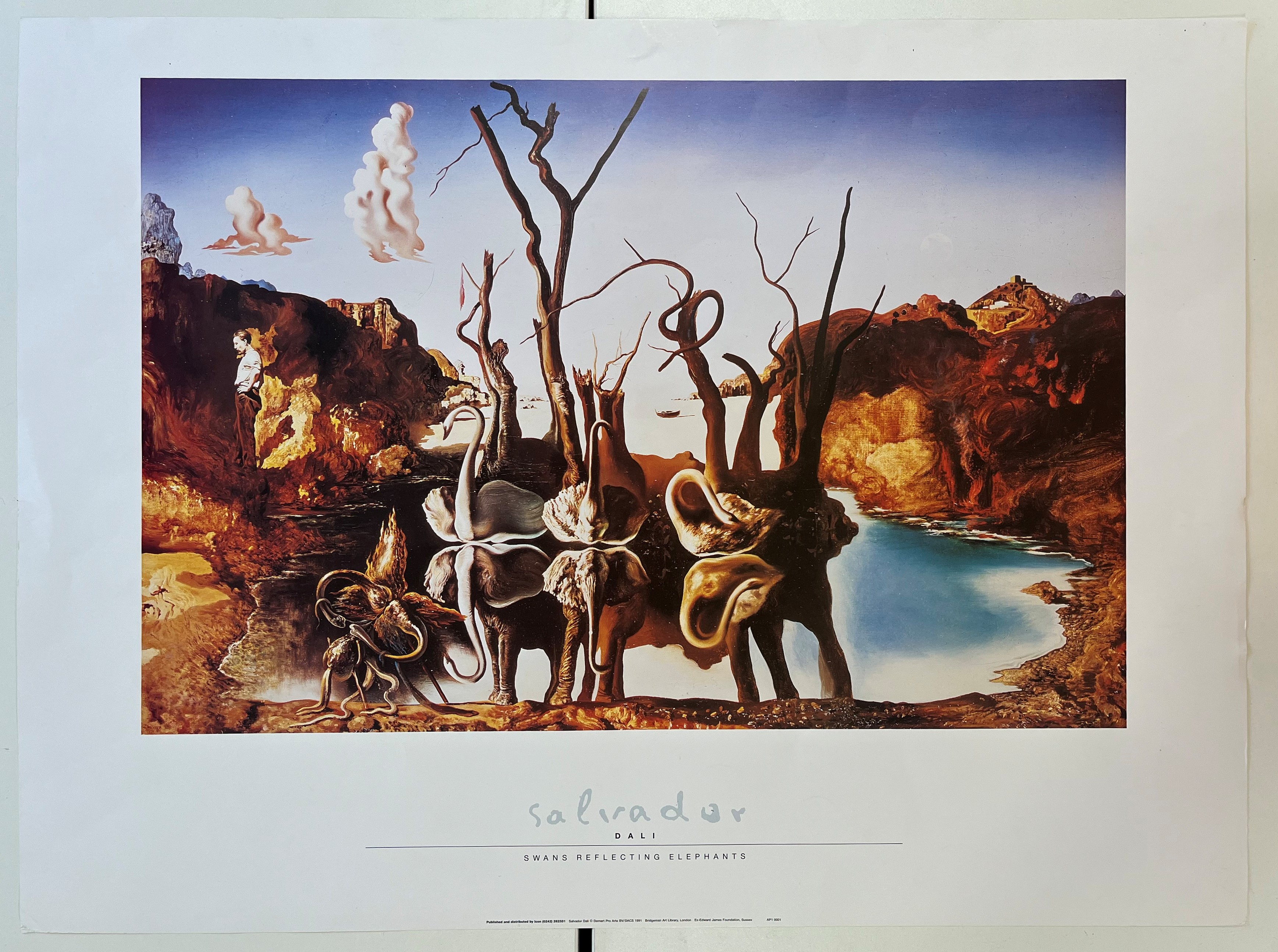 FIVE VINTAGE SALVADOR DALI GALLERY POSTERS - Image 11 of 17