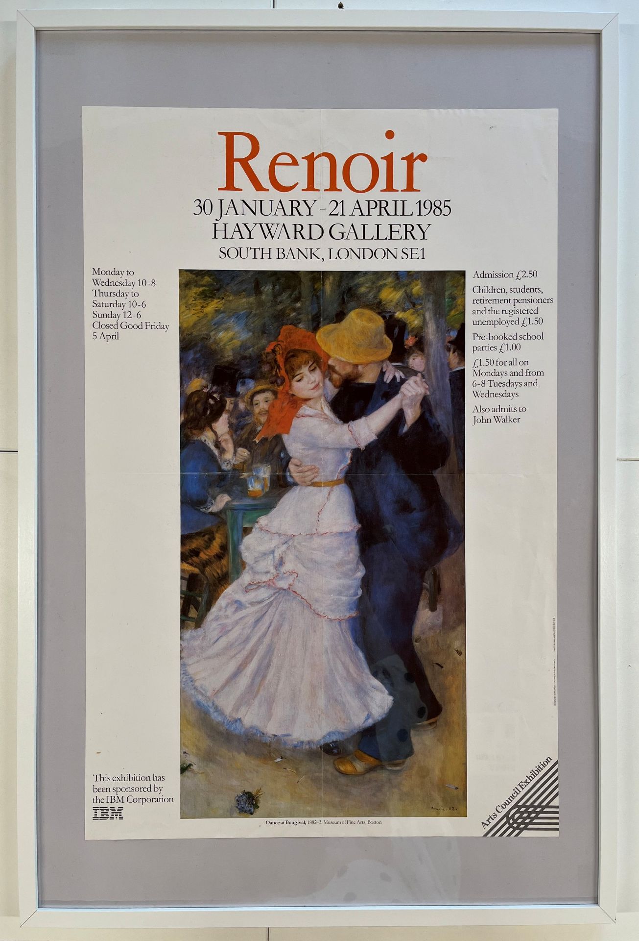 PIERRE-AUGUSTE RENOIR - 1985 HAYWARD GALLERY EXHIBITION POSTER - Bild 2 aus 6