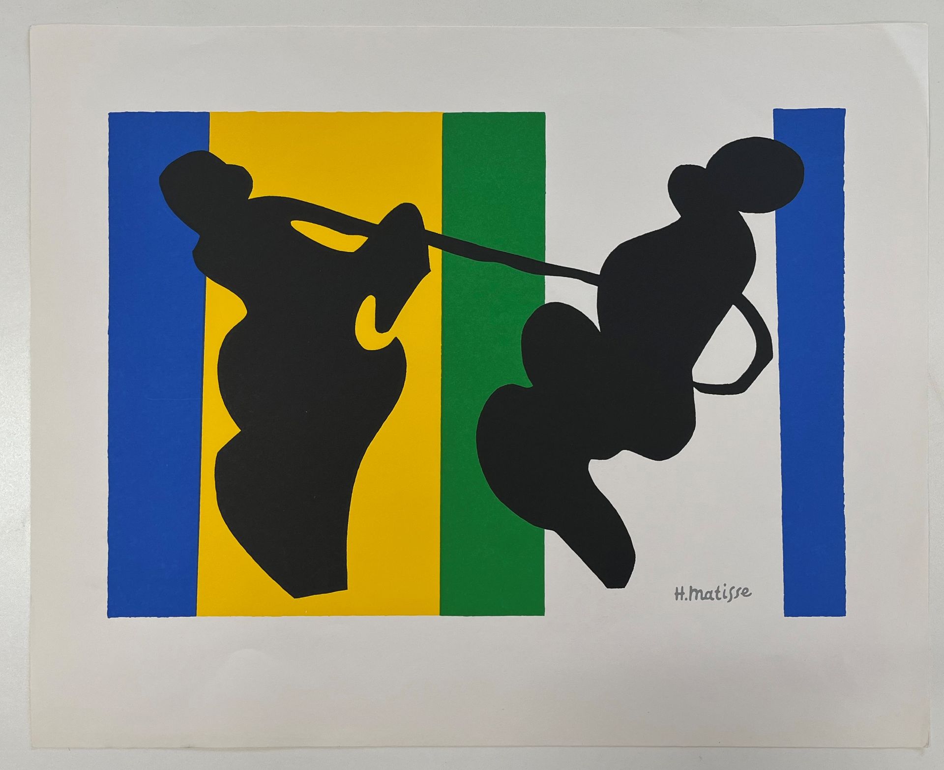 SEVEN VINTAGE LITHOGRAPHS ON PAPER AFTER HENRI MATISSE