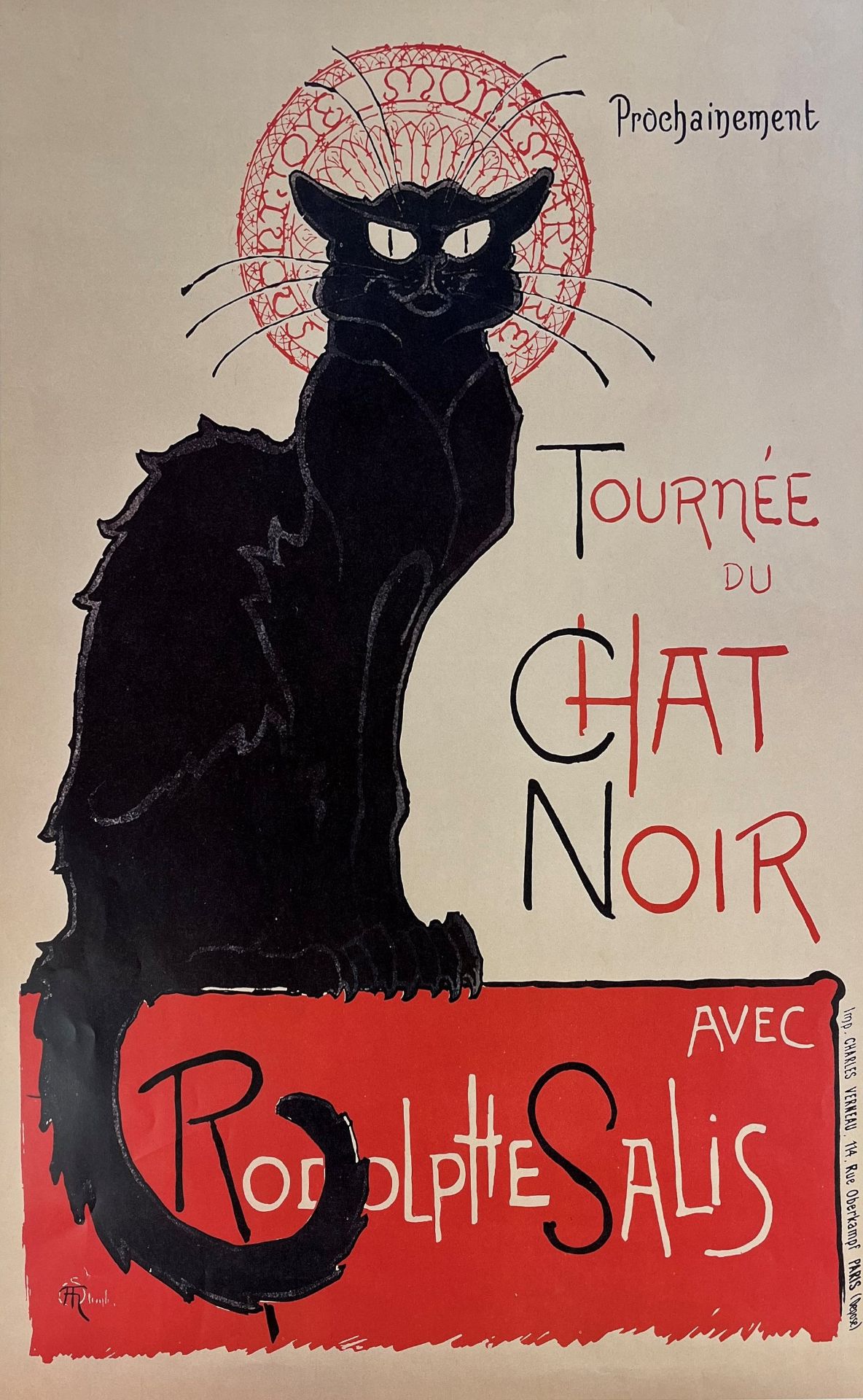 RODOLPHE SALIS - LE CHAT NOIR - SCREENPRINT POSTERS (2) - Image 7 of 11