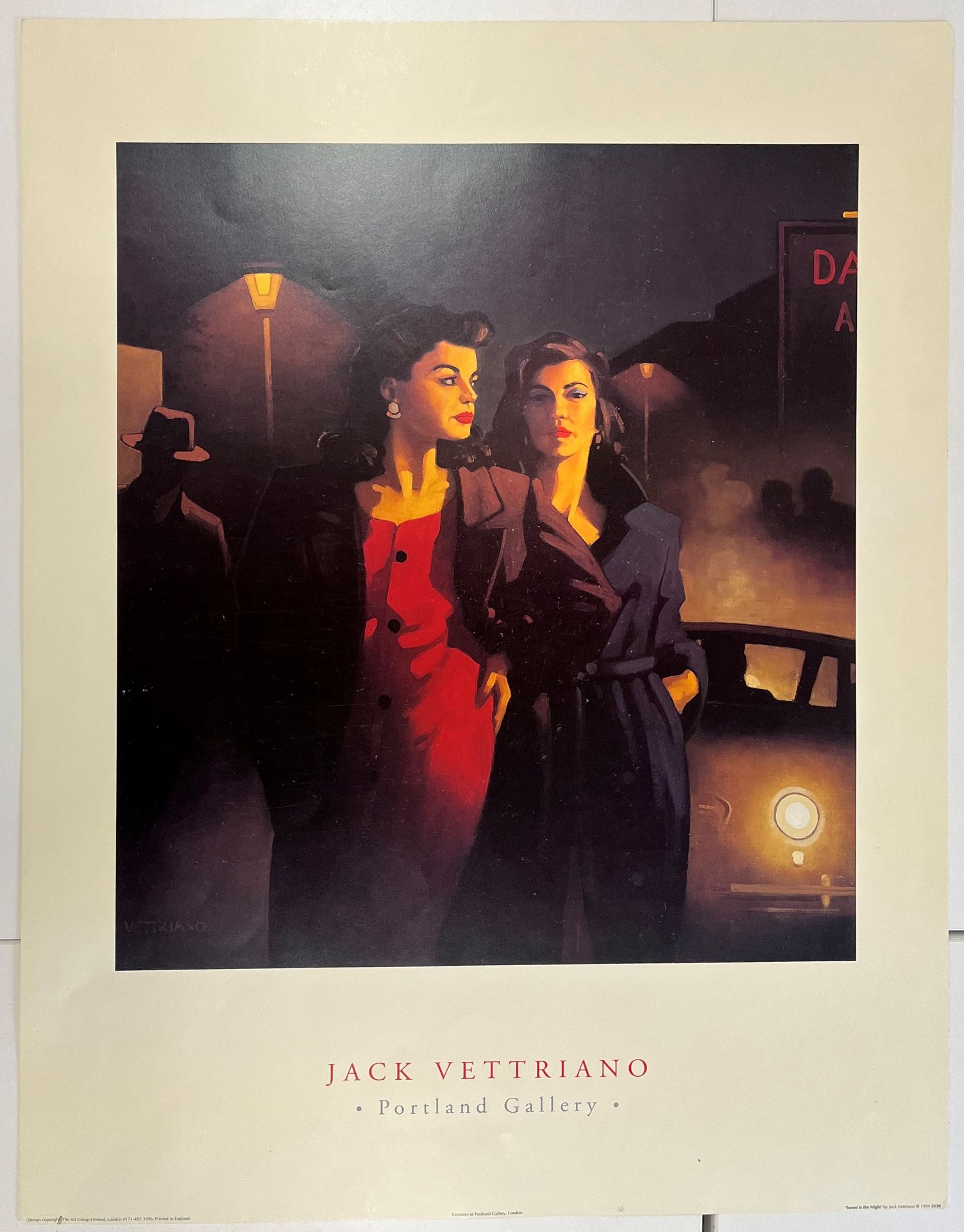 THREE VINTAGE 1990S JACK VETTRIANO GALLERY POSTERS T/W ANOTHER - Image 5 of 13