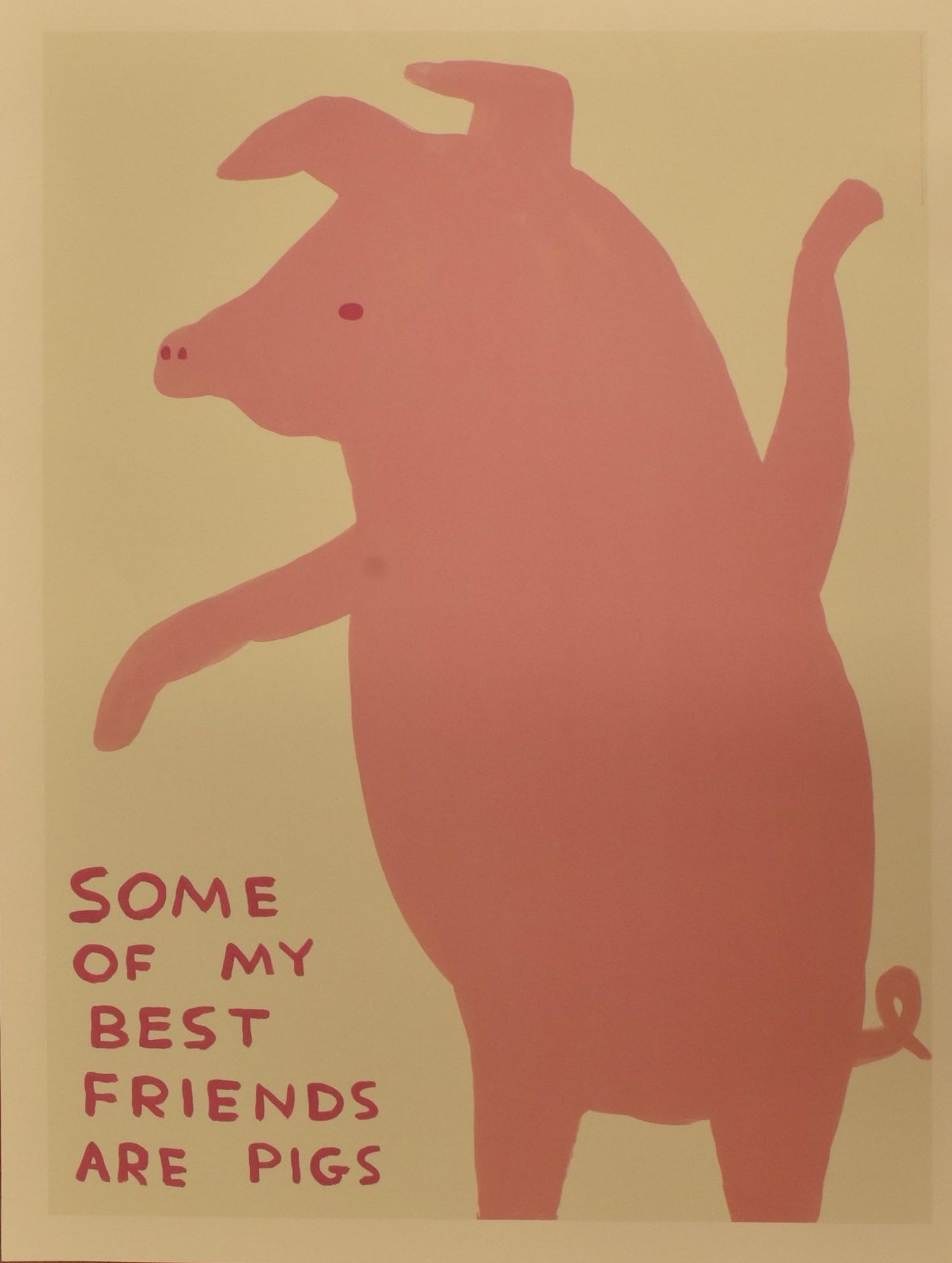 DAVID SHRIGLEY - SOME OF MY BEST FRIENDS ARE PIGS POSTER - Image 2 of 5