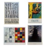 P. MONDRIAN/JIM DINE/J.G. DOKOUPIL/B.NAUMAN - EXHIBITION POSTERS