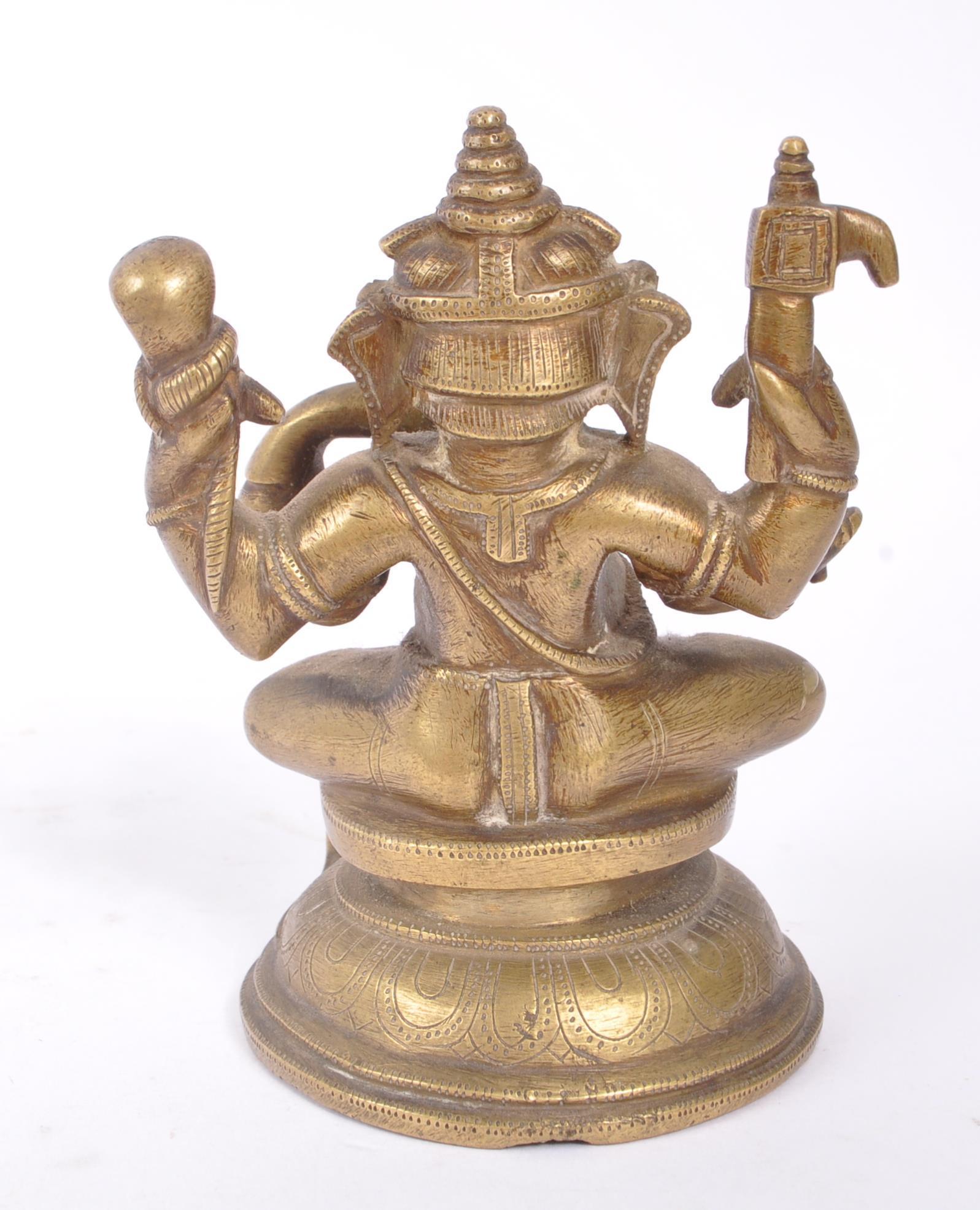 EARLY 20TH CENTURY GANESHA HINDU GOD IN BRONZE CONSTRUCTION - Image 3 of 6