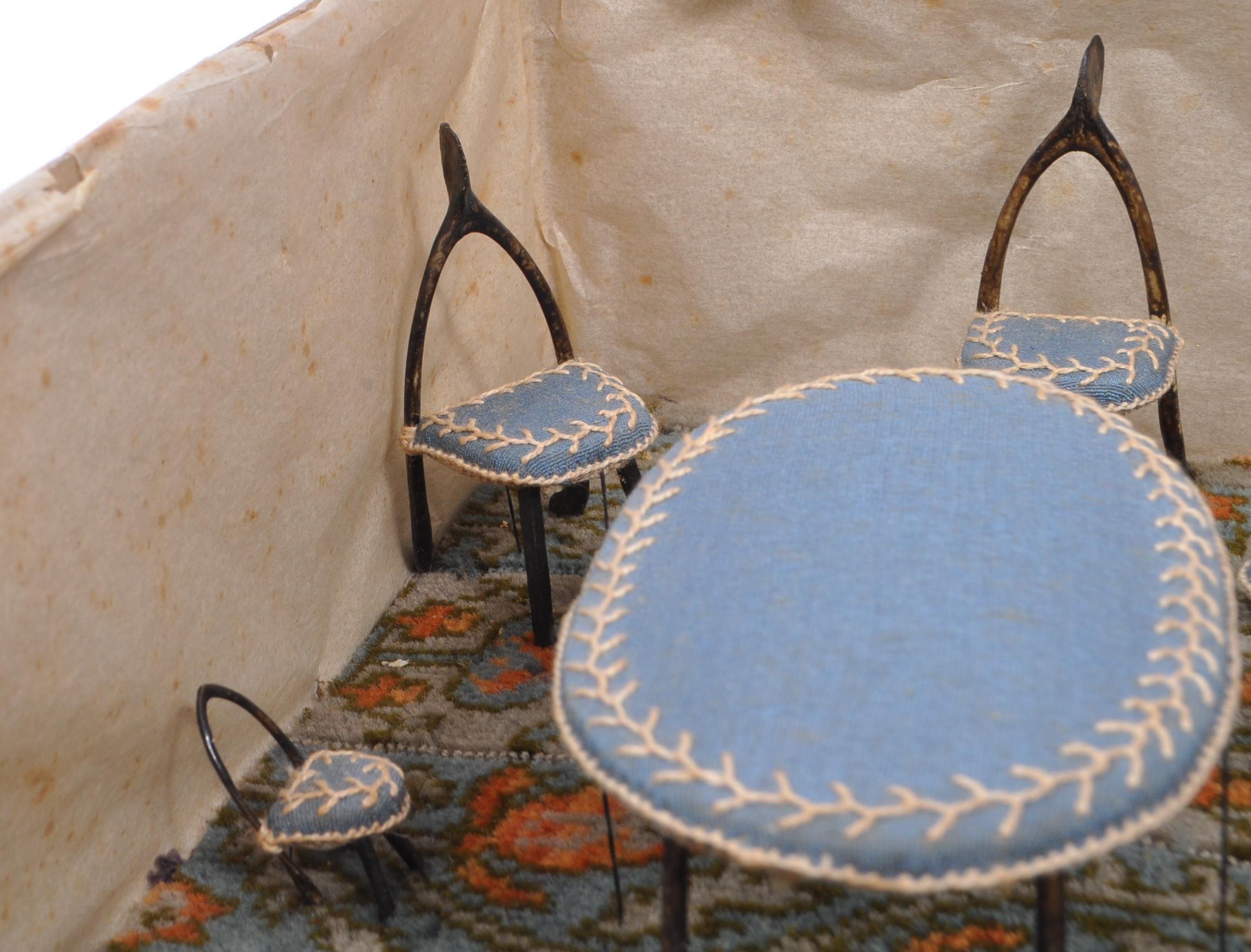 COLLECTION OF LATE 19TH CENTURY WISHBONE MINIATURE FURNITURE - Image 3 of 7