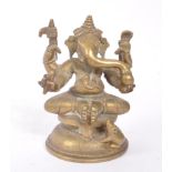 EARLY 20TH CENTURY GANESHA HINDU GOD IN BRONZE CONSTRUCTION