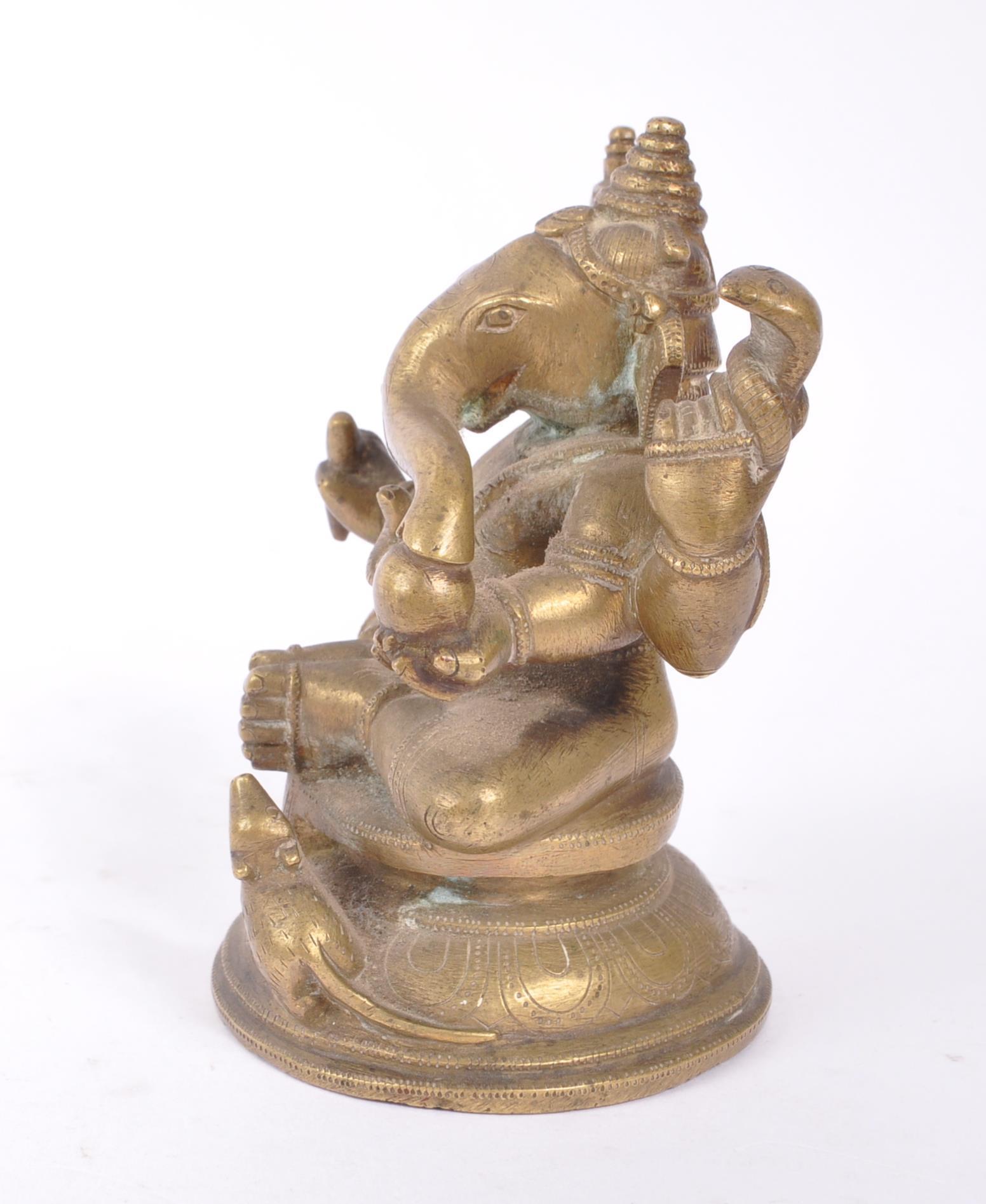 EARLY 20TH CENTURY GANESHA HINDU GOD IN BRONZE CONSTRUCTION - Bild 4 aus 6