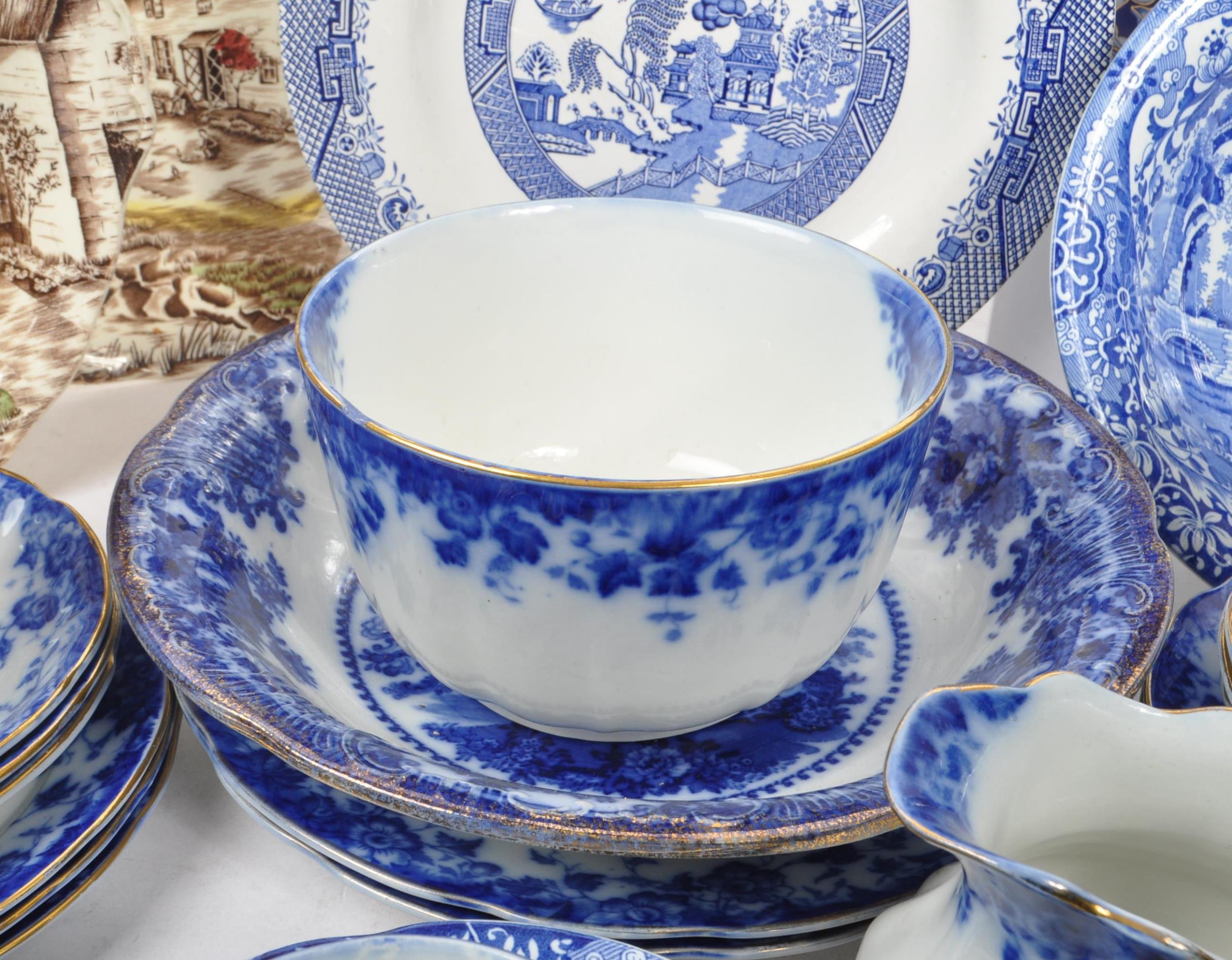 SPODE / BURSLEM / HAYNES - COLLECTION OF BLUE AND WHITE CHINA - Bild 3 aus 12