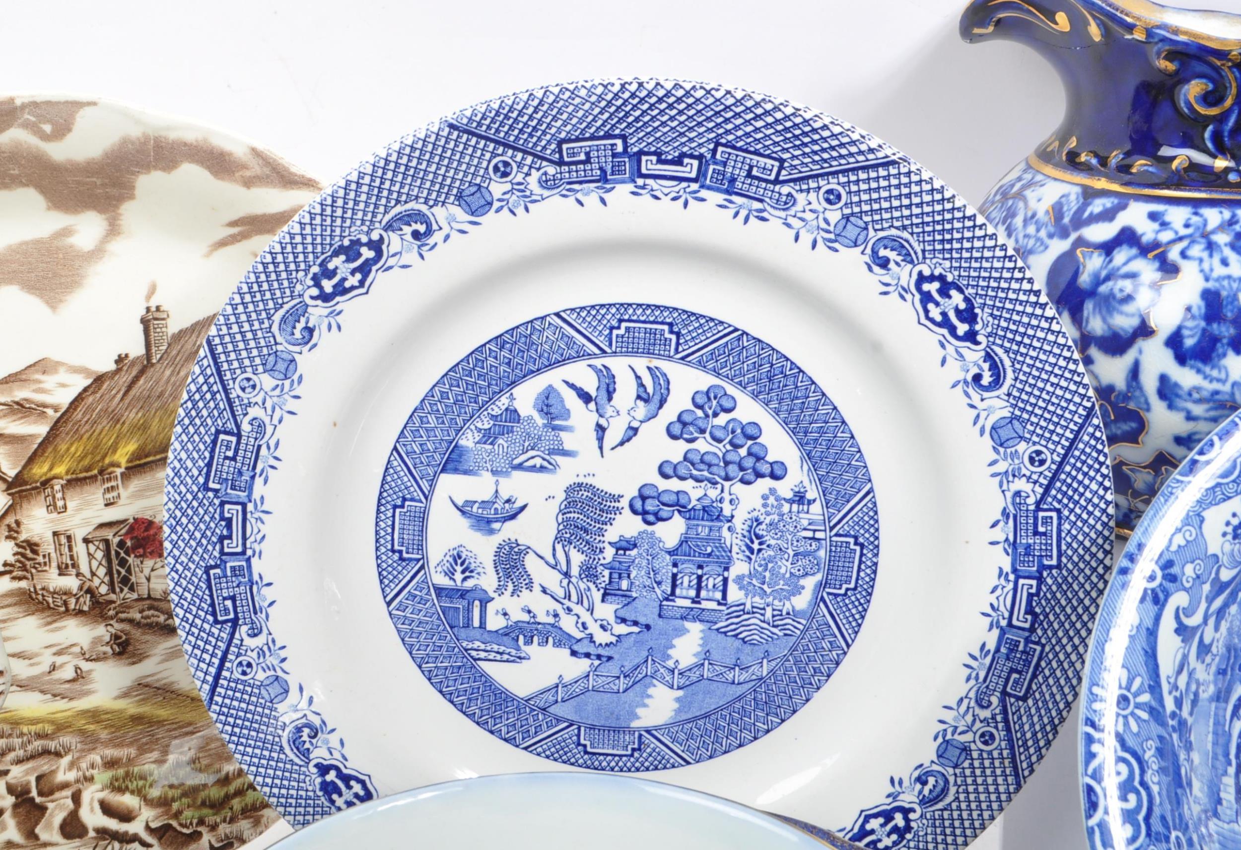 SPODE / BURSLEM / HAYNES - COLLECTION OF BLUE AND WHITE CHINA - Image 7 of 12