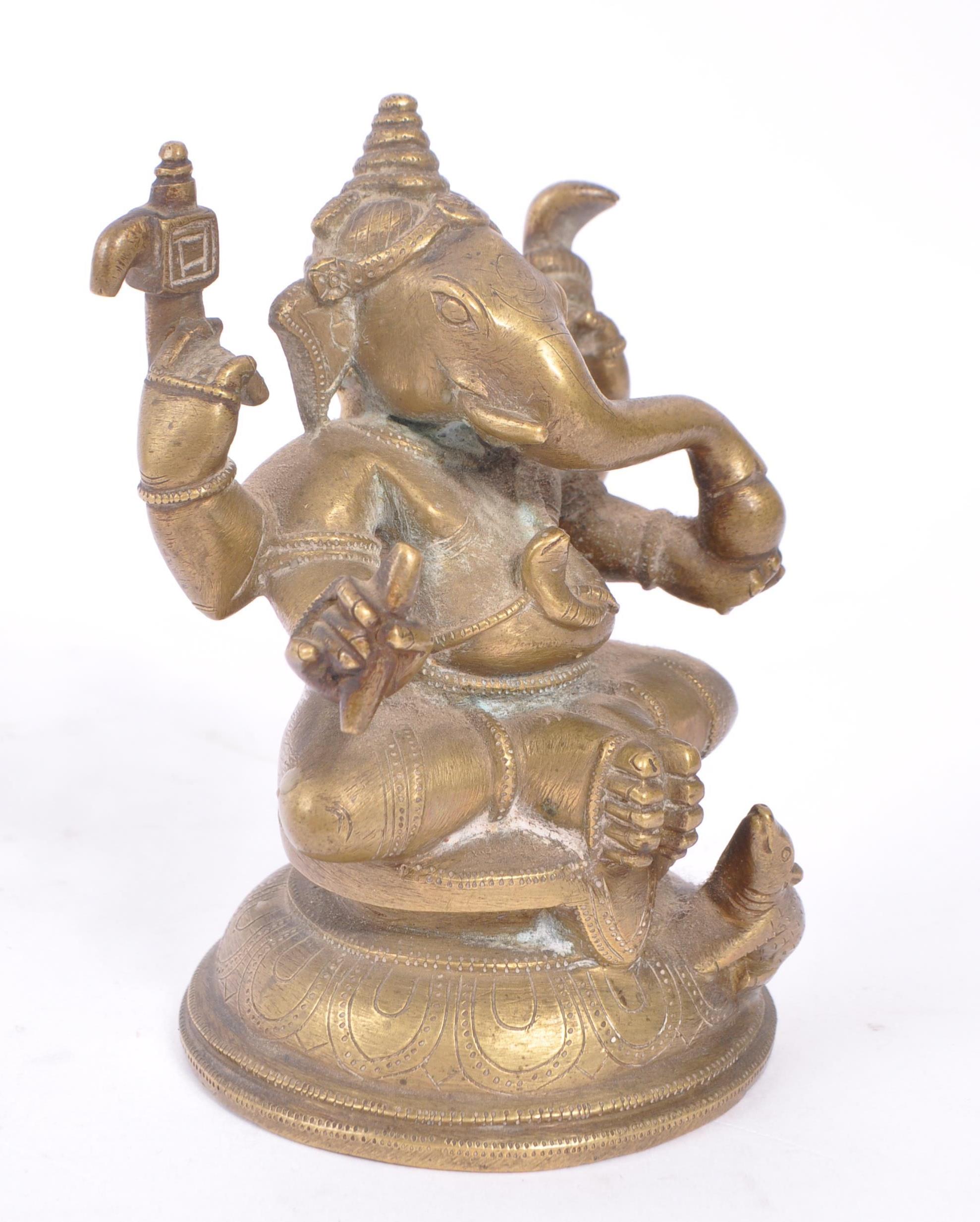 EARLY 20TH CENTURY GANESHA HINDU GOD IN BRONZE CONSTRUCTION - Bild 6 aus 6