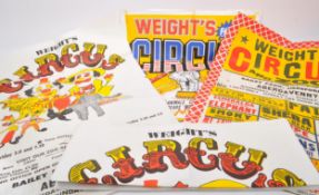 COLLECTION OF FOUR 1970S / 80S WEIGHT'S CIRCUS POSTERS