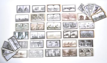 COLLECTION OF THIRTY NINE SOCIAL HISTORY STEREOGRAPHS