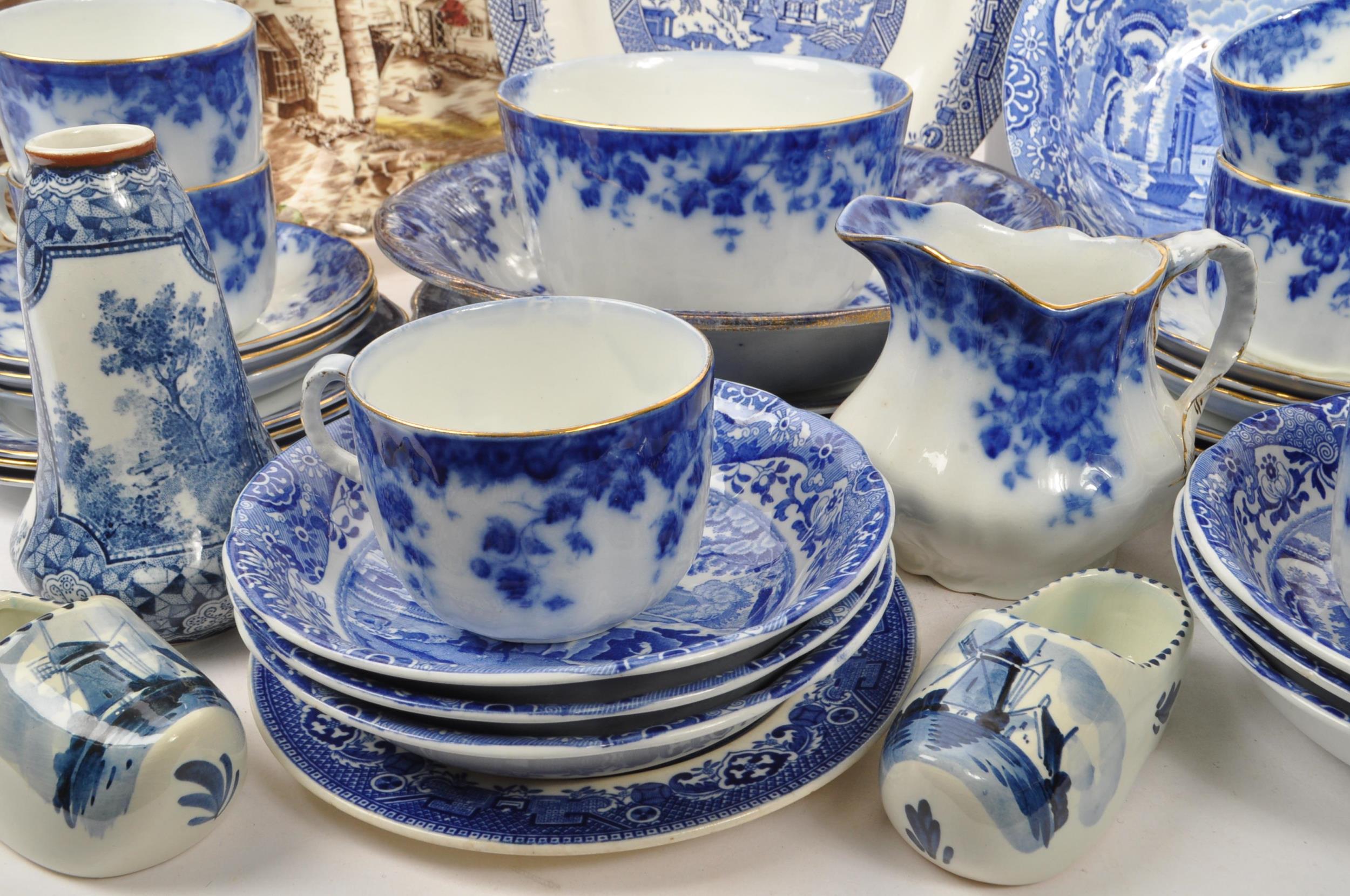 SPODE / BURSLEM / HAYNES - COLLECTION OF BLUE AND WHITE CHINA - Image 2 of 12