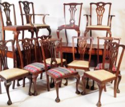 19TH CENTURY GEORGE IV BURR MAHOGANY DINING DROP LEAF TABLE