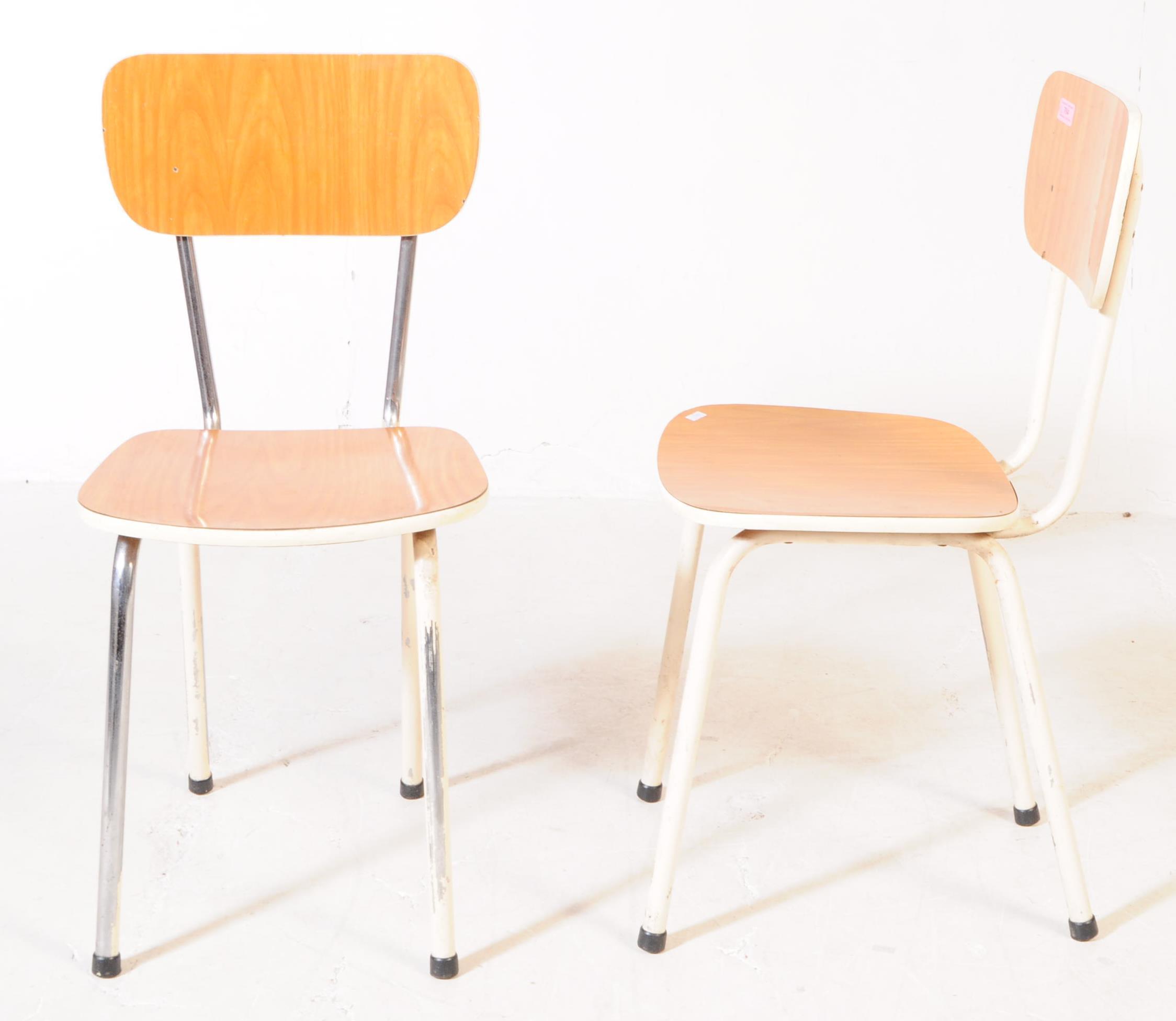 SET OF FOUR RETRO 20TH CENTURY KITCHEN CHAIRS - Image 2 of 3
