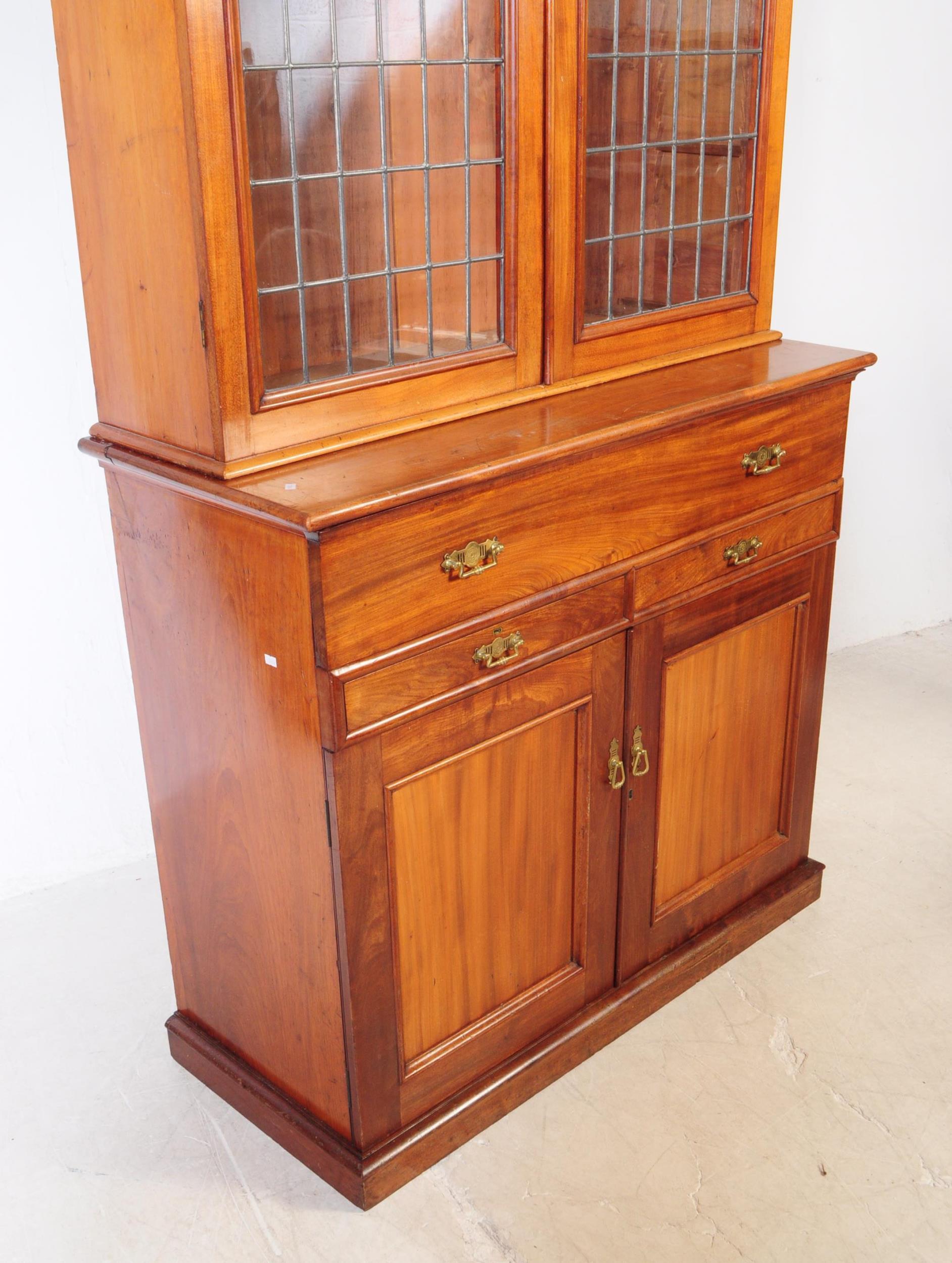 EARLY 20TH CENTURY MAHOGANY LIBRARY BOOKCASE - Image 3 of 8