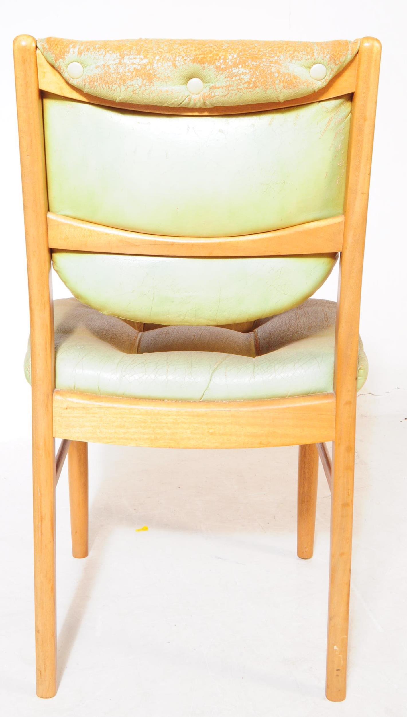 BRITISH MODERN DESIGN - SET OF FOUR VINTAGE DINING CHAIRS - Image 4 of 4