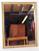 LARGE GILT FRAMED OVERMANTLE MIRROR